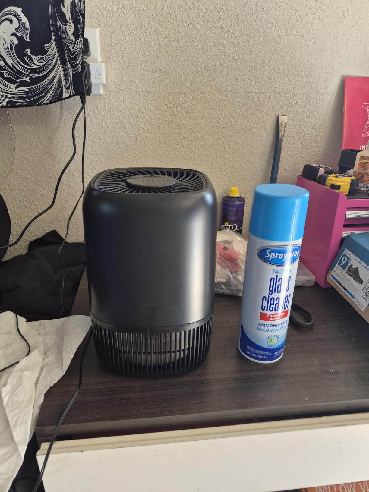 VOOPNU Air Purifiers for Home, High Efficiency Filter Up to 1076 Ft², White | for Pet Hair, Odors, Pollen, Smoke, Compact Air Cleaner with 3 Speeds, Timer, Aroma 22 dB Quiet 360°Intake, DH-JH12 customer photo 2