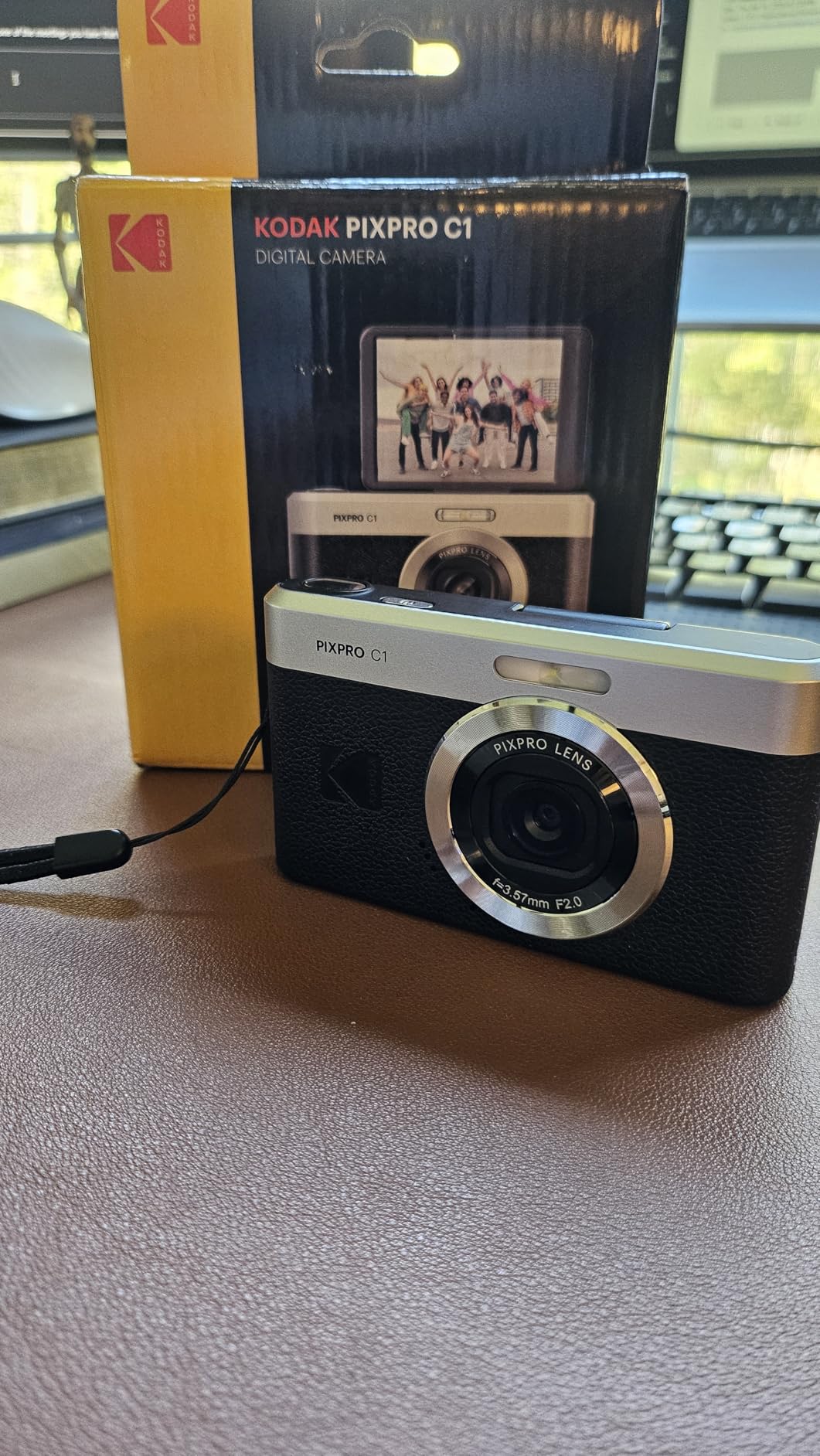 KODAK PIXPRO C1 13MP Compact Digital Camera, 26mm Fixed Lens, Brown customer photo 2