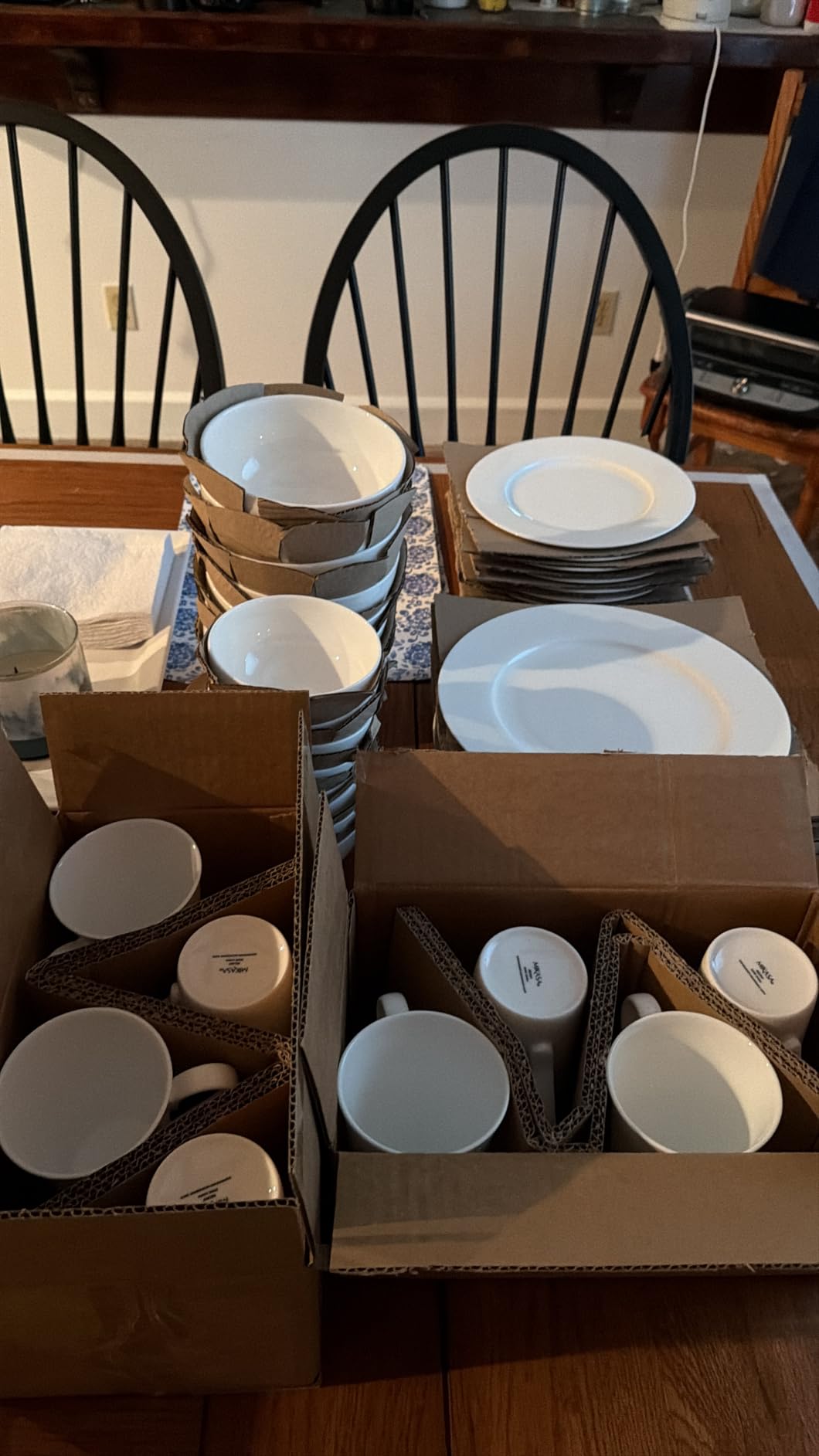 Mikasa Trellis Bone China Lightweight Chip Resistant 40 Piece Dinnerware Set, Service for 8 customer photo 2