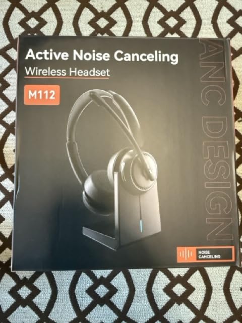 Upgrade ANC & ENC Wireless Headset with Mic for Work (Flip-to-Mute & Dongle) | Headset with Microphone for PC, Bluetooth 5.4 Noise Cancelling Headphones with Mic for Call Center/Home/Computer/Phones customer photo 2