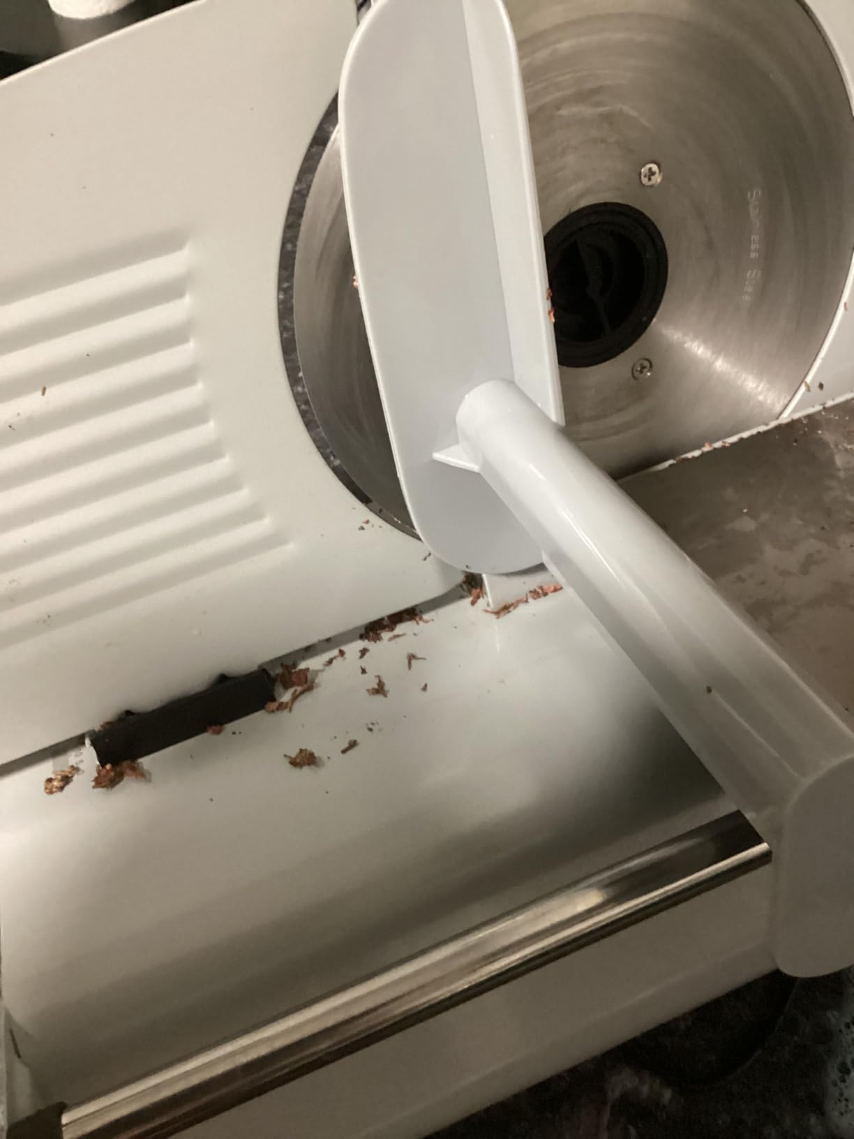 Pterying 200W Electric Meat Slicer, 2 Removable 7.5
