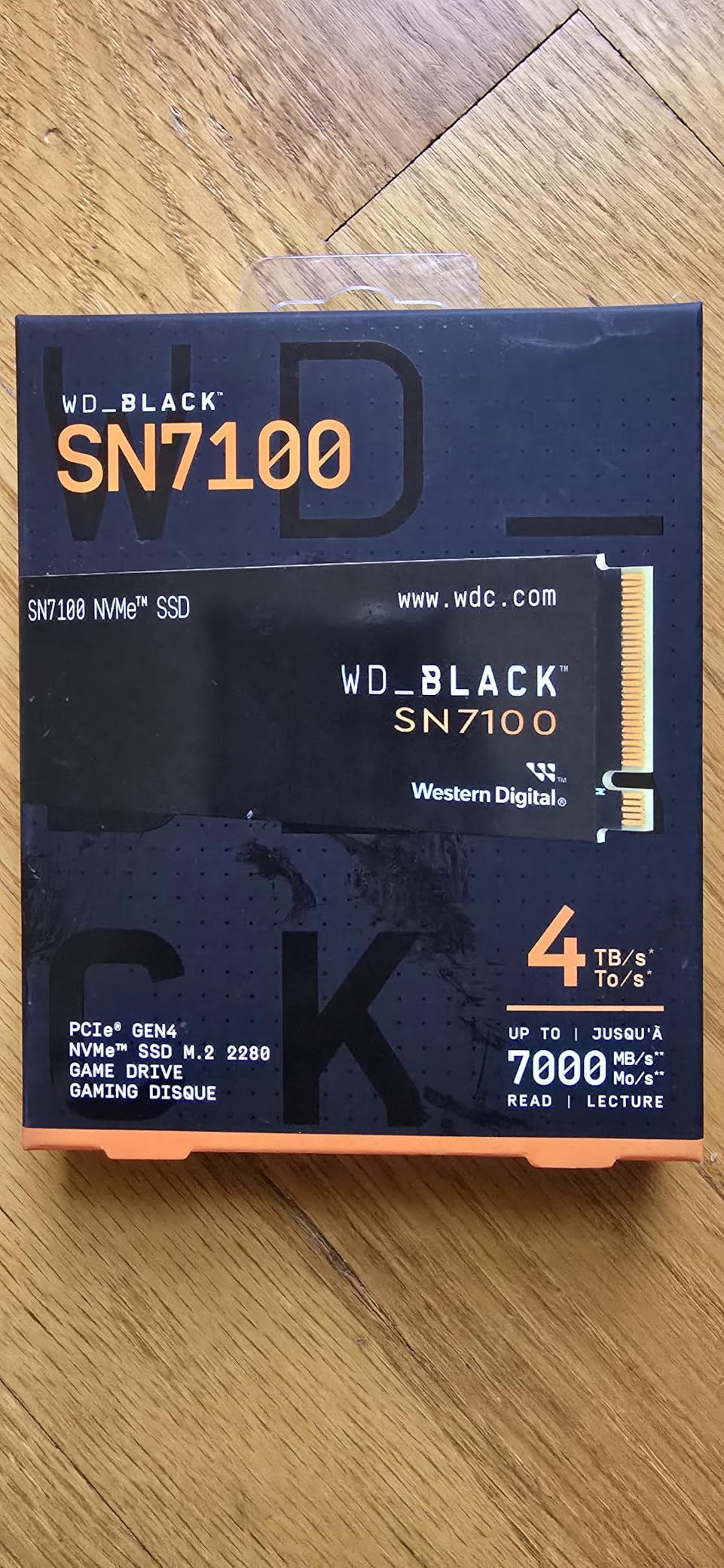 WD_Black SN7100 4TB NVMe SSD - Gen4 PCIe, M.2 2280, Up to 7,000 MB/s Read Speed, Up to 6,700 MB/s Write Speed, Next Gen TLC 3D NAND, for Laptops, Handheld Gaming Devices - WDS400T4X0E customer photo 2
