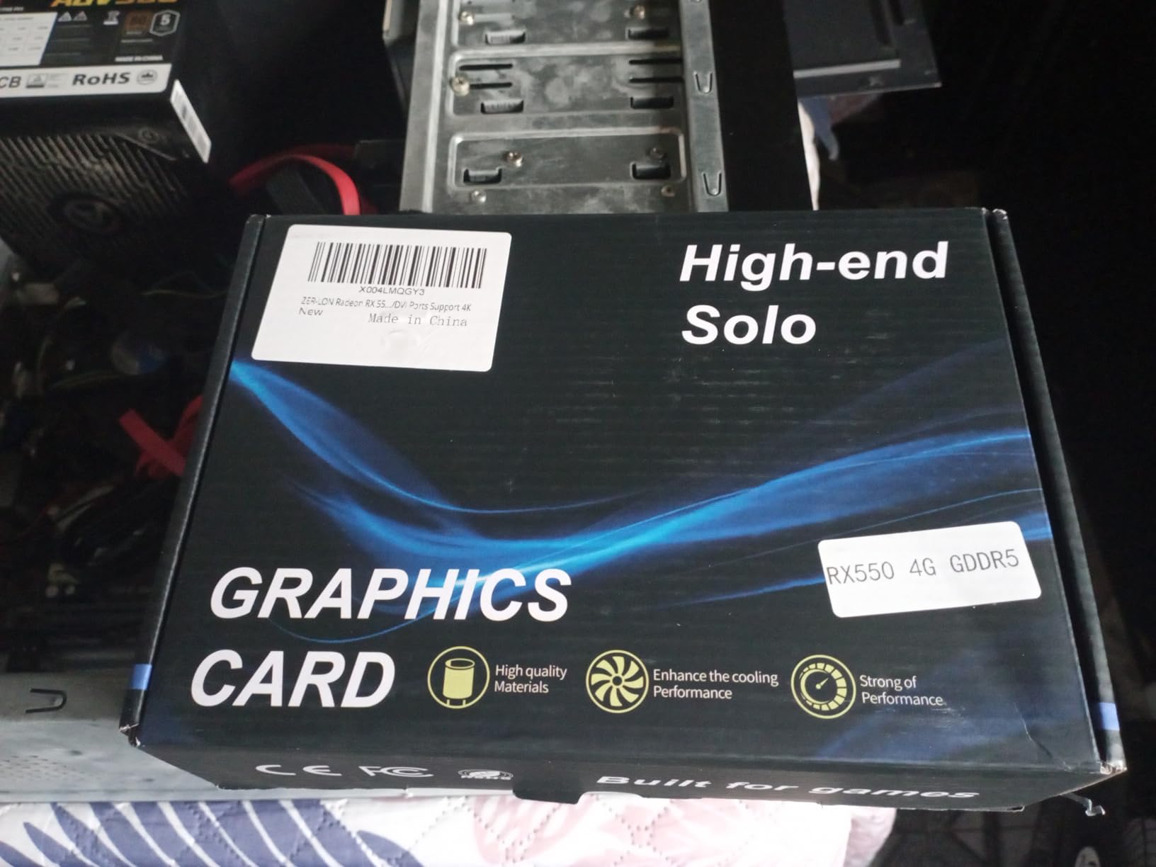 ZER-LON Radeon RX 550 4GB Graphics Card, GDDR5 128 Bit PCIE 3.0 Computer Gaming Gpu, 1183MHz Video Card with HDMI/DP/DVI Ports Support 4K customer photo 1