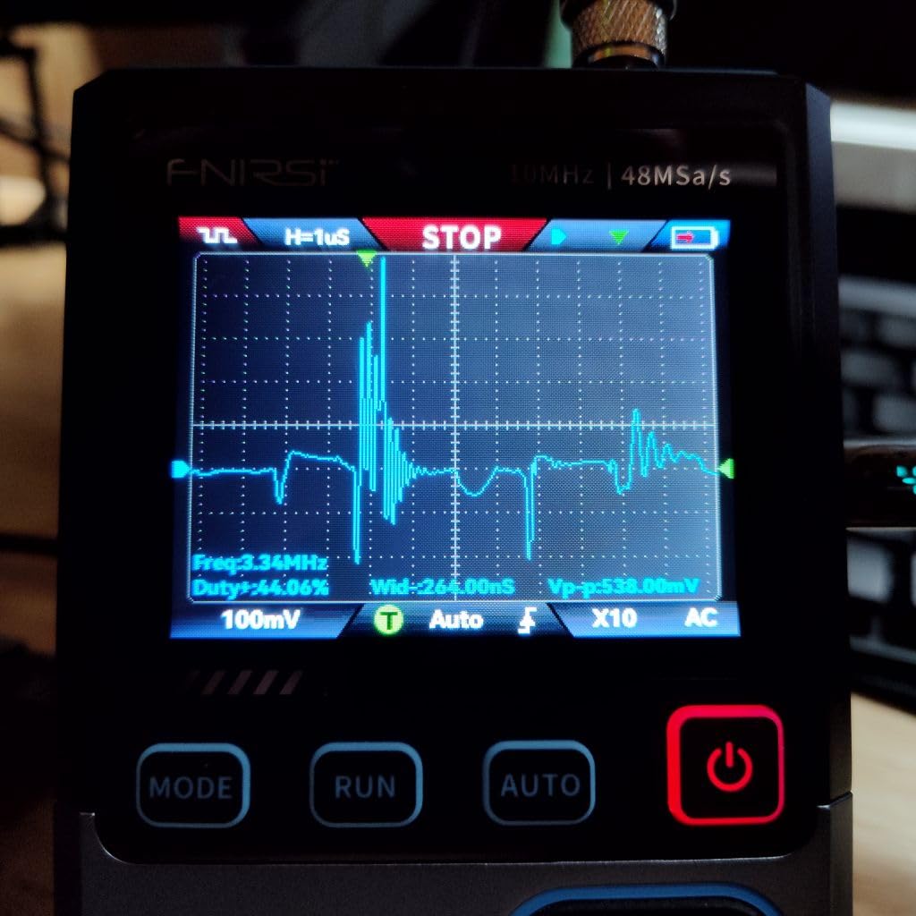 DSO-TC4 3-in-1 Handheld Oscilloscope 10MHz Bandwidth 48MS/s Sampling | Transistor Tester DDS Signal Generator, Automatic Component Test, 2.8