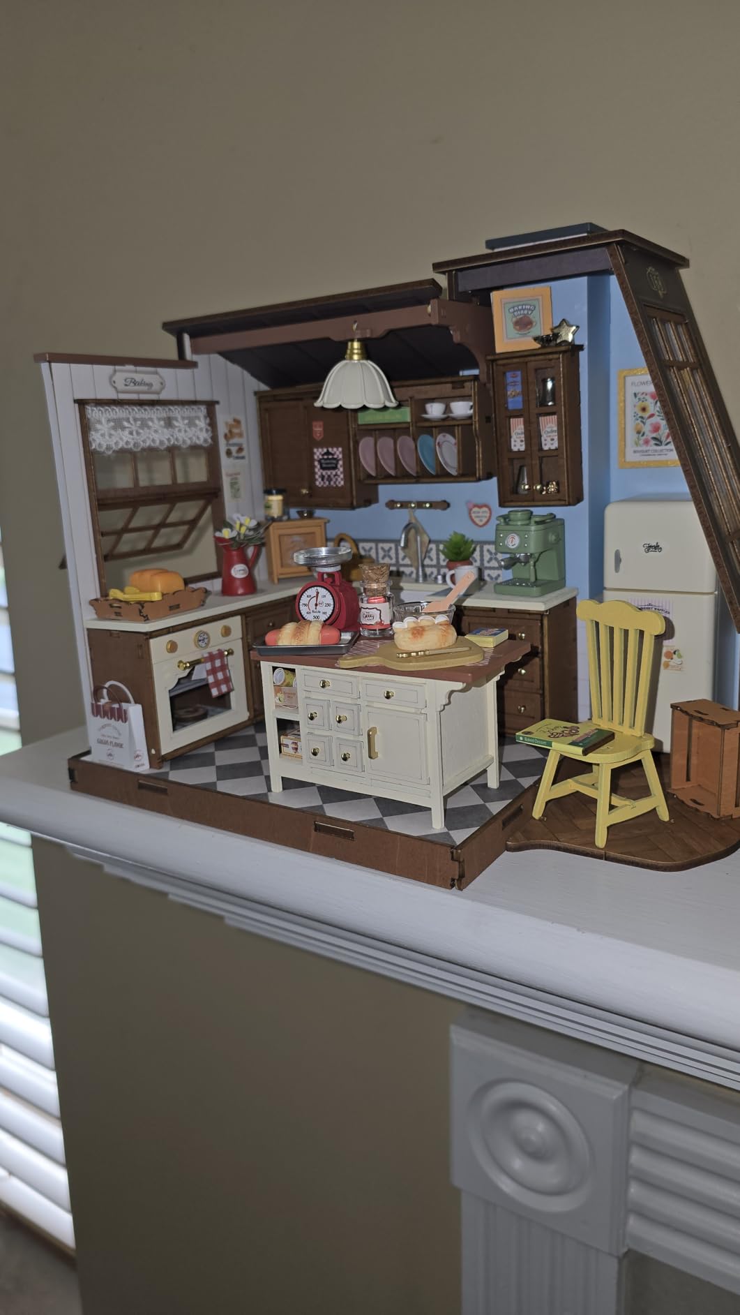 Baking Kitchen DIY Miniature House Kit with LED Lights | 1:18 Scale 359 Pcs Bakery Mini Building Model Kit for Beginners, Therapeutic Craft Diorama for Adult Home Decor & Gift customer photo 1