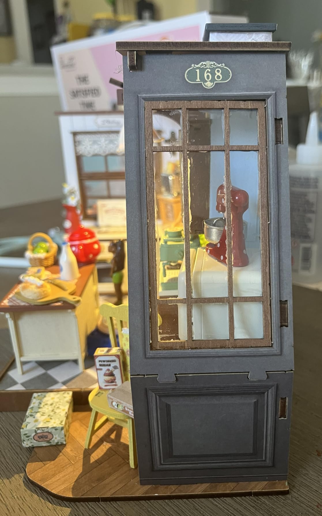 Baking Kitchen DIY Miniature House Kit with LED Lights | 1:18 Scale 359 Pcs Bakery Mini Building Model Kit for Beginners, Therapeutic Craft Diorama for Adult Home Decor & Gift customer photo 2