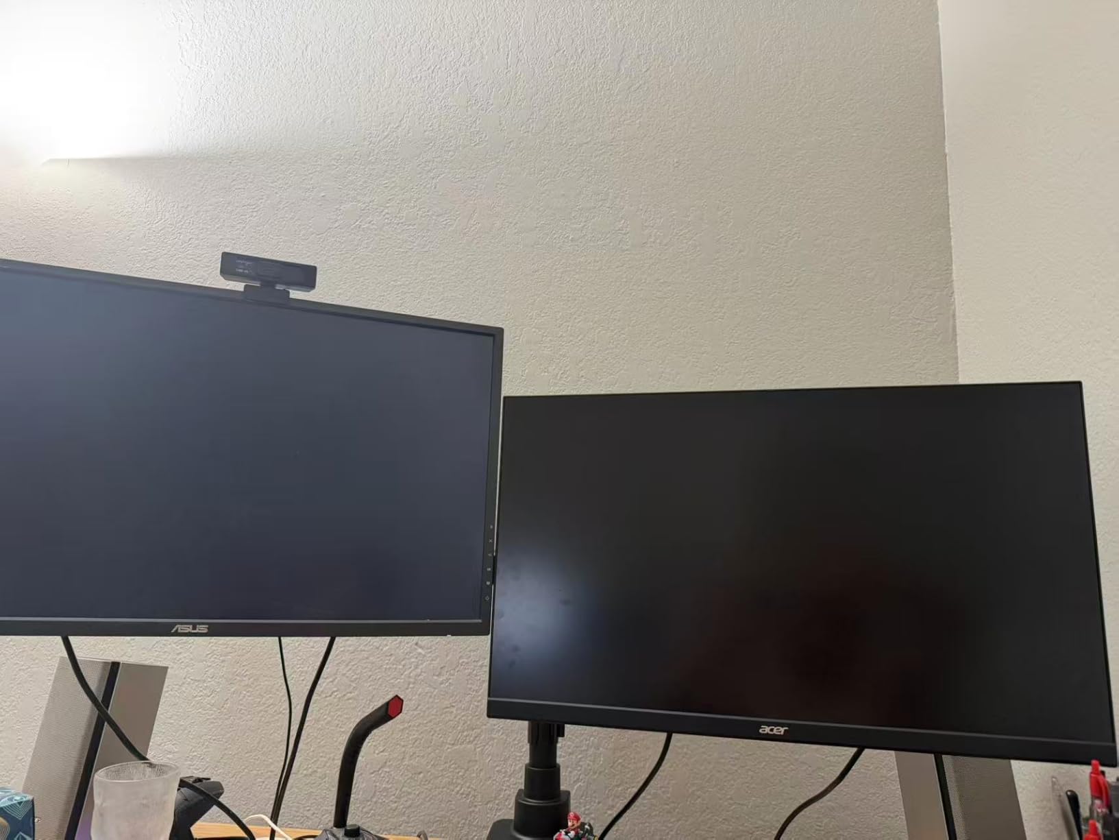 Dual Monitor-Arm Heavy-Duty for 17-49-inch Screens - Premium Vertical Stacked Dual Monitor Arm Desk Mount for Ultrawide Screens up to 44lbs, Fully Adjustability, VESA 75/100 mm, Black customer photo 2