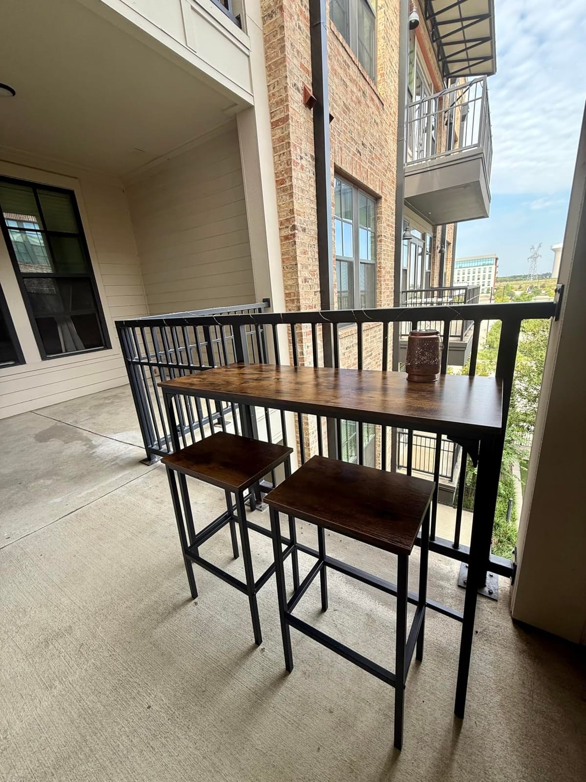 COSTWAY 3-Piece Dining Table Set, 47.5