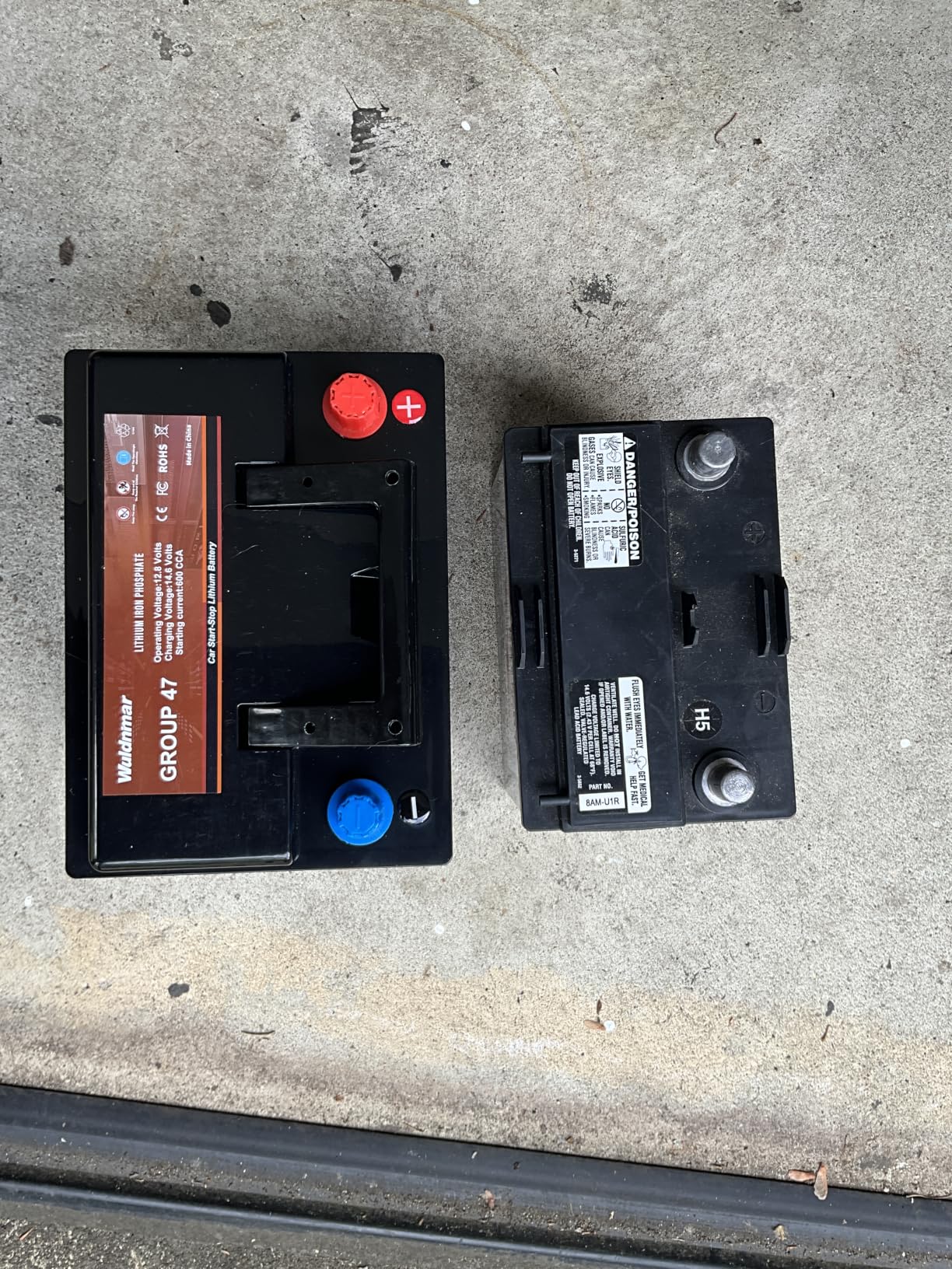 12V BCI Group 47 LiFePO4 Lithium Car Battery 600CCA Lightweight Automotive Start-Stop Battery Size H5 customer photo 2