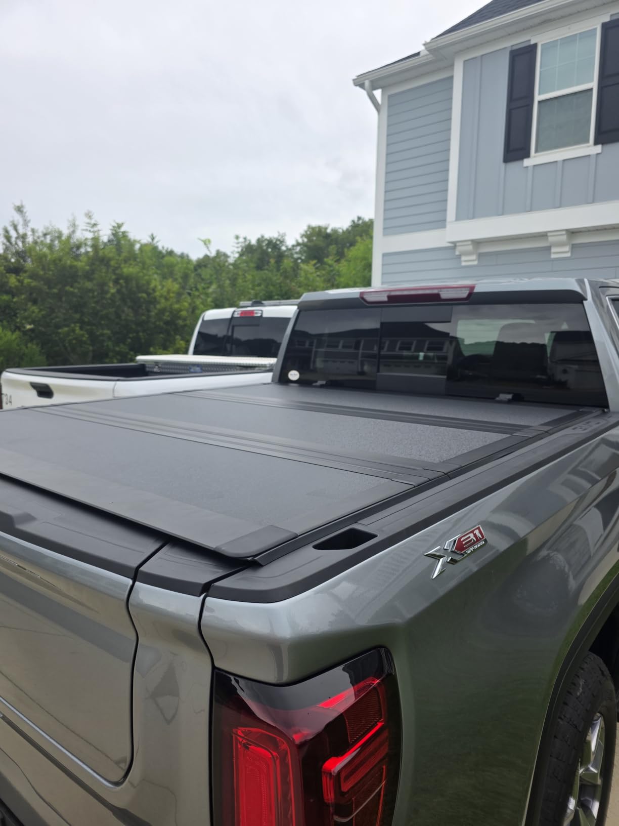 Toptiny Low Profile Hard Folding Truck Bed Tonneau Cover Fits 2019-2026 Chevy/GMC Silverado/Sierra 1500 5'8