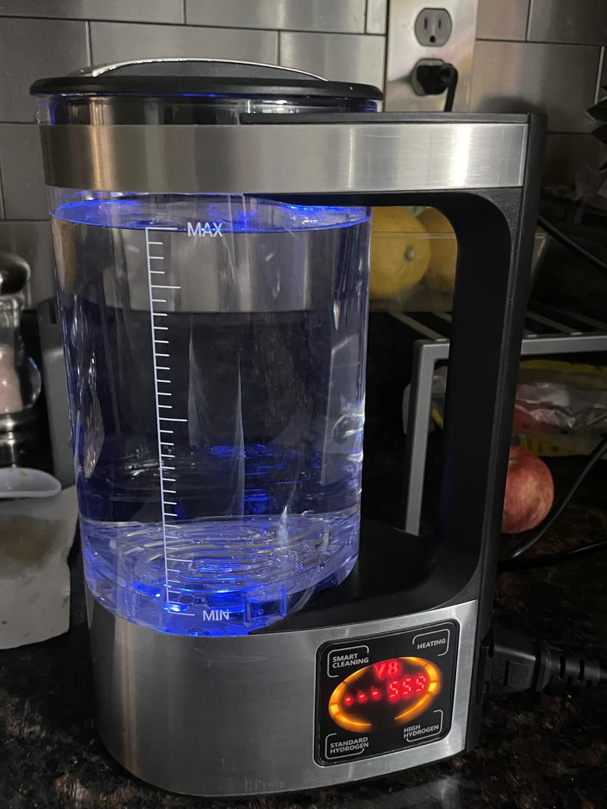 Hydrogen Water Machine Generator | 1800 PPB High Concentration | Portable Hydrogen Water Maker with SPE and PEM Technology for Home, Gym & Travel, Alkaline pH Balance Technology customer photo 1