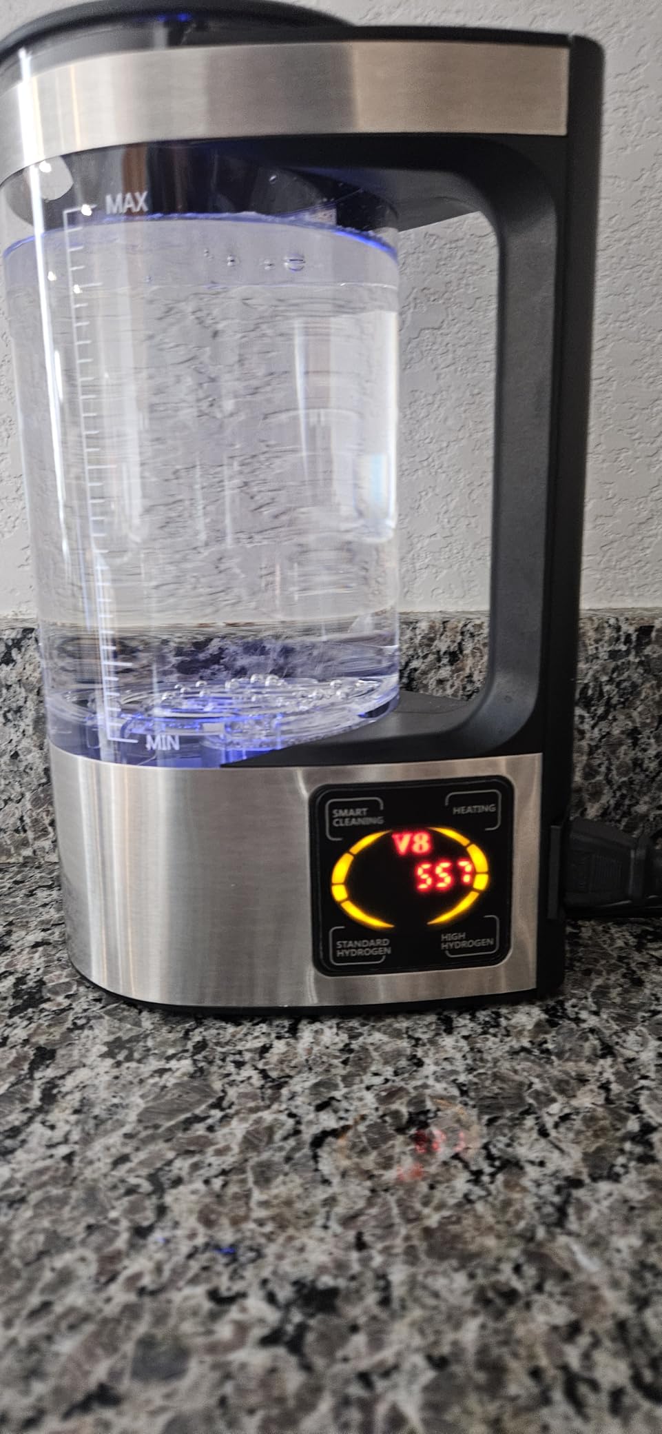 Hydrogen Water Machine Generator | 1800 PPB High Concentration | Portable Hydrogen Water Maker with SPE and PEM Technology for Home, Gym & Travel, Alkaline pH Balance Technology customer photo 2