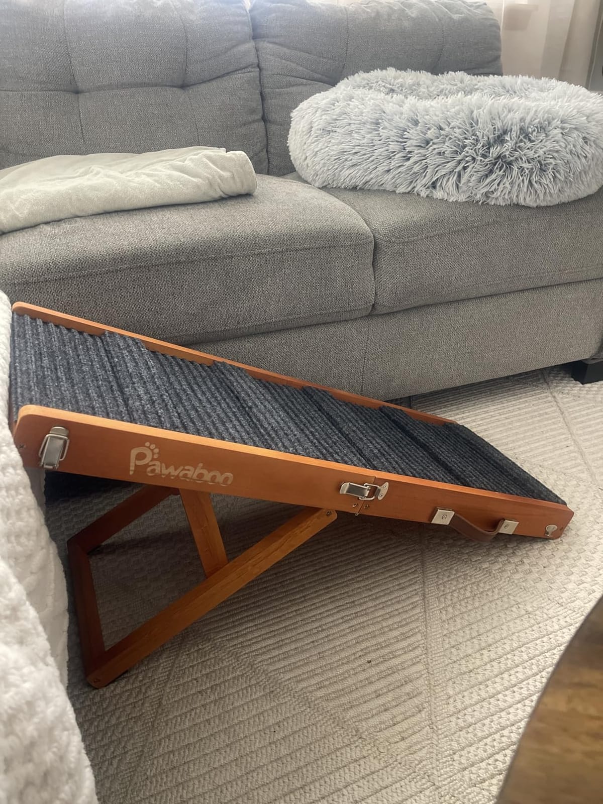 Pawaboo 2026 Upgraded Small Dog Ramp for Couch Foldable, 5 Ajustable Height customer photo 2