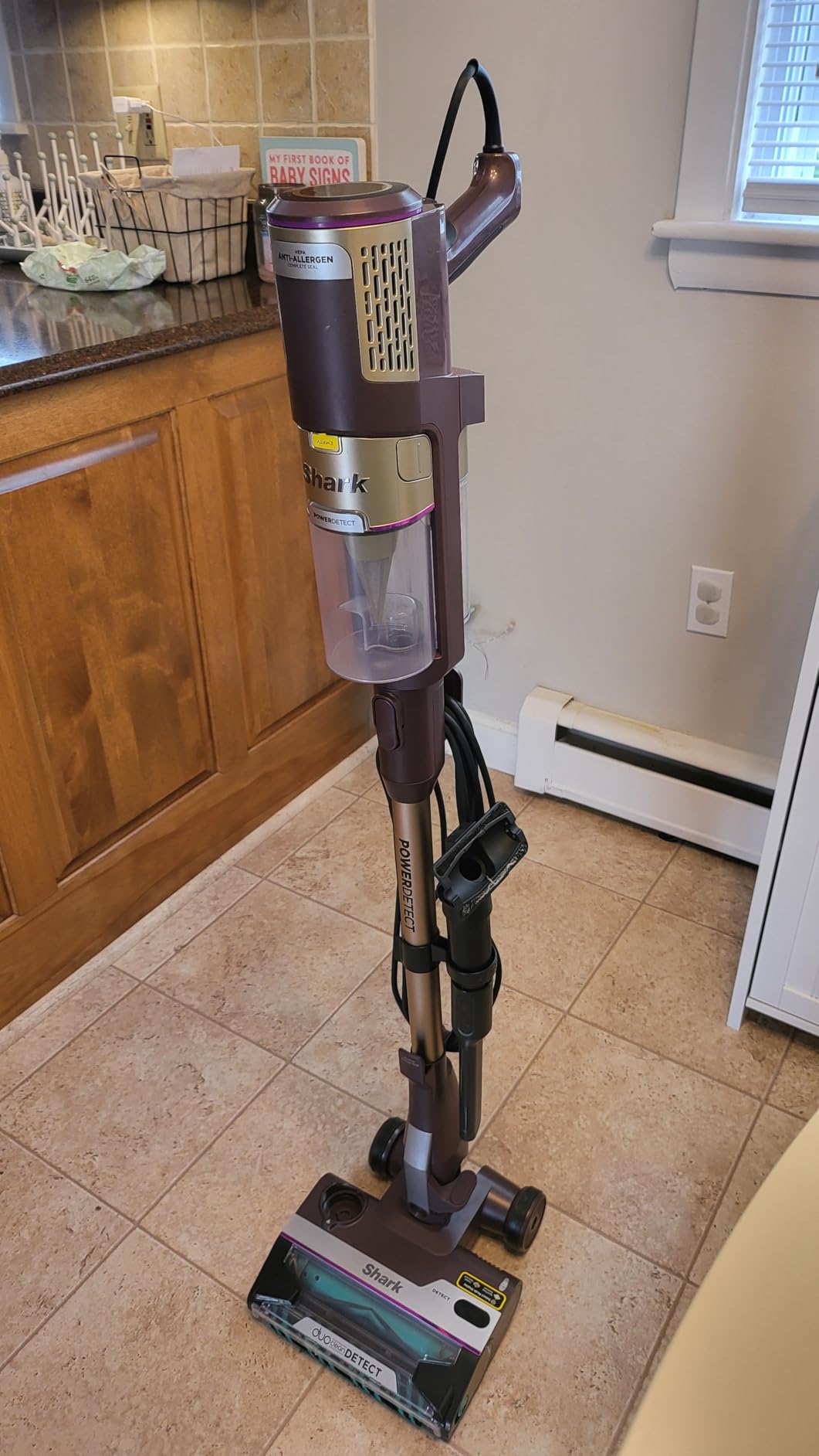 Shark PowerDetect Corded Stick Vacuum, HEPA, Pet Hair, Purple, HZ4001AMZ | DuoClean Detect, Floor and Direction Sensors, No Hair Wrap, Odor Neutralizer, LED Headlights, Duster and Crevice Tools customer photo 2