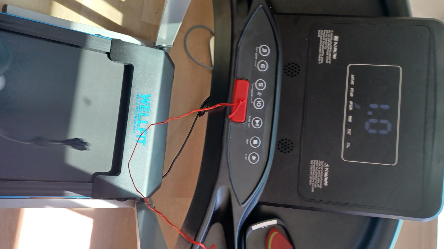 Home Treadmill 400+LB Capacity, WELLFIT 4.0HP Heavy Duty Treadmill Foldable | Small Commercial Treadmills with 15% Auto Incline, Climb Running, with Safety Handrail, Wide Belt 18*43 in, 95% Pre-installed customer photo 2