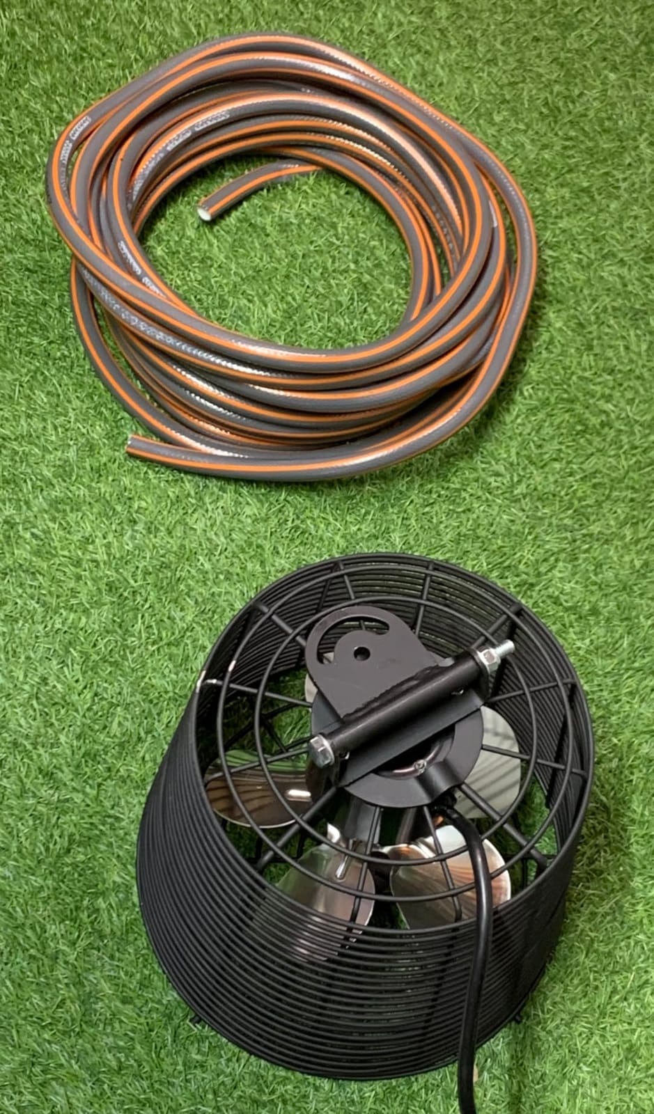 Greenhouse Air Circulation Fan with Mist and Water Pipe 1/3 HP 115V Ceiling Wall Mount Fan High Speed Circulation for Greenhouse, Warehouse, Patio, Garage 5470CFM, 18000BTU, ETL Listed customer photo 2