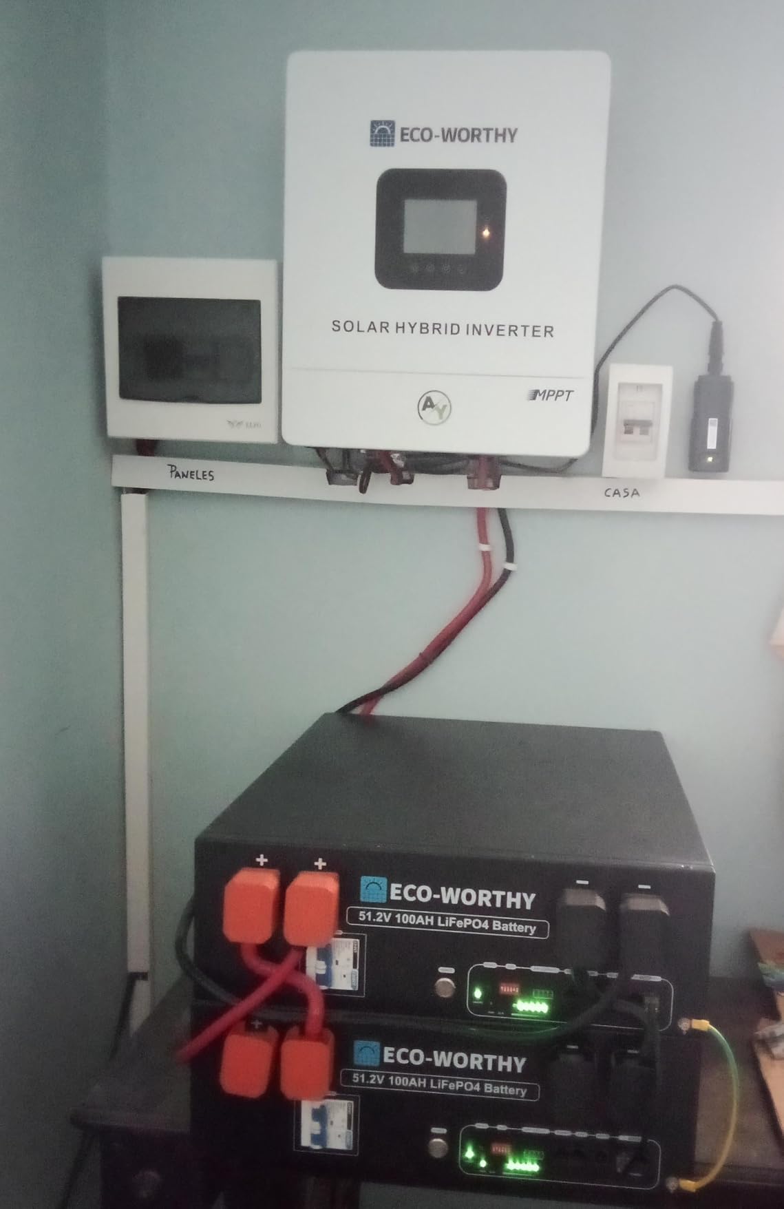 ECO-WORTHY Home Power Station Backup Power, 10240Wh LiFePO4 Battery Support Communication, Bluetooth and WiFi, AC 5000W Inverter, 2Hr/5Hr Fast Charge, for Home Backup, Emergency, Solar System Components customer photo 2