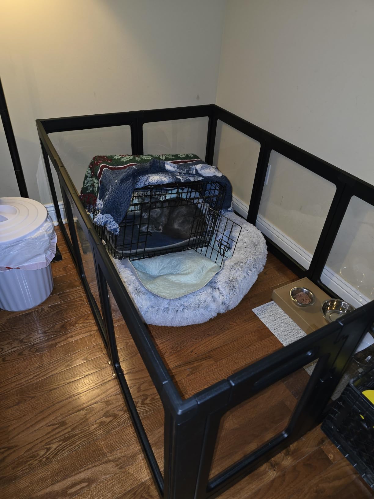 Clear Acrylic Dog Playpen Indoor Pet Pen, 24