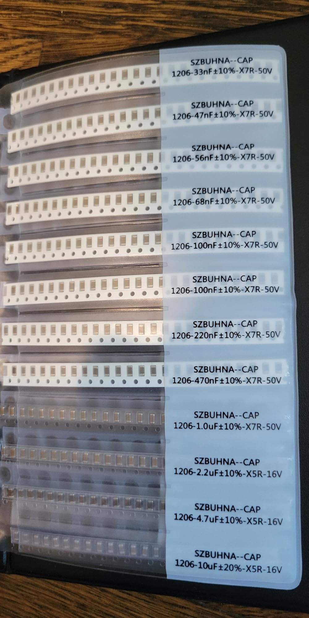 0402+0603+0805+1206 SMD Capacitor Assortment Kit with Inductor | (0.5pF-22uF,1-100uH) Total 204 Sets (6120 pcs) in One Surface Mount Chip Sample Book for Electronics Prototyping and Repairs customer photo 2