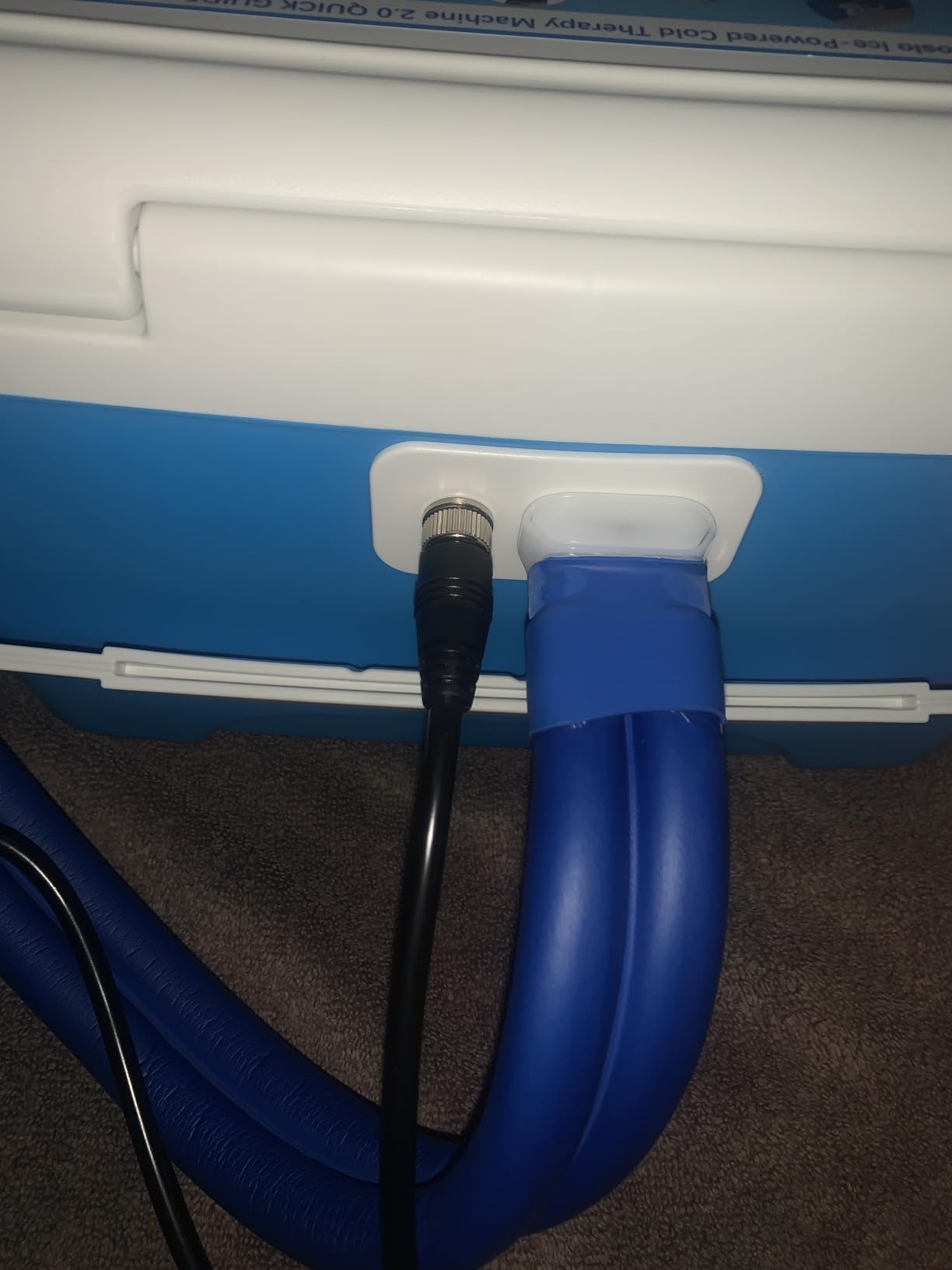 Cold Therapy Machine for Knee with Full-Coverage XL Pad, Programmable Timer | Designed for recovery after knee surgery, ACL/Sports injuries. Helps reduce swelling and support knee rehabilitation. customer photo 2