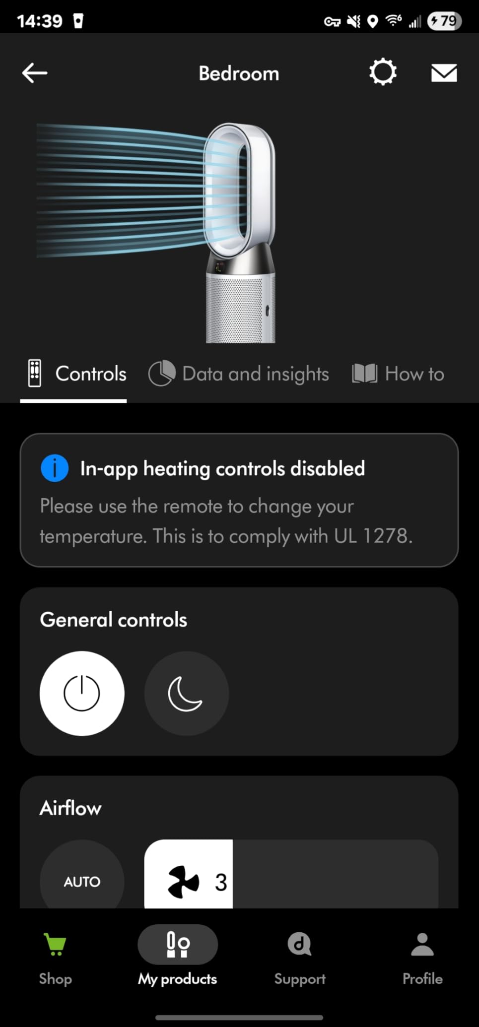 Dyson Purifier Hot+Cool HP1, HEPA Air Purifier, Heater and Fan (White/Silver) customer photo 2