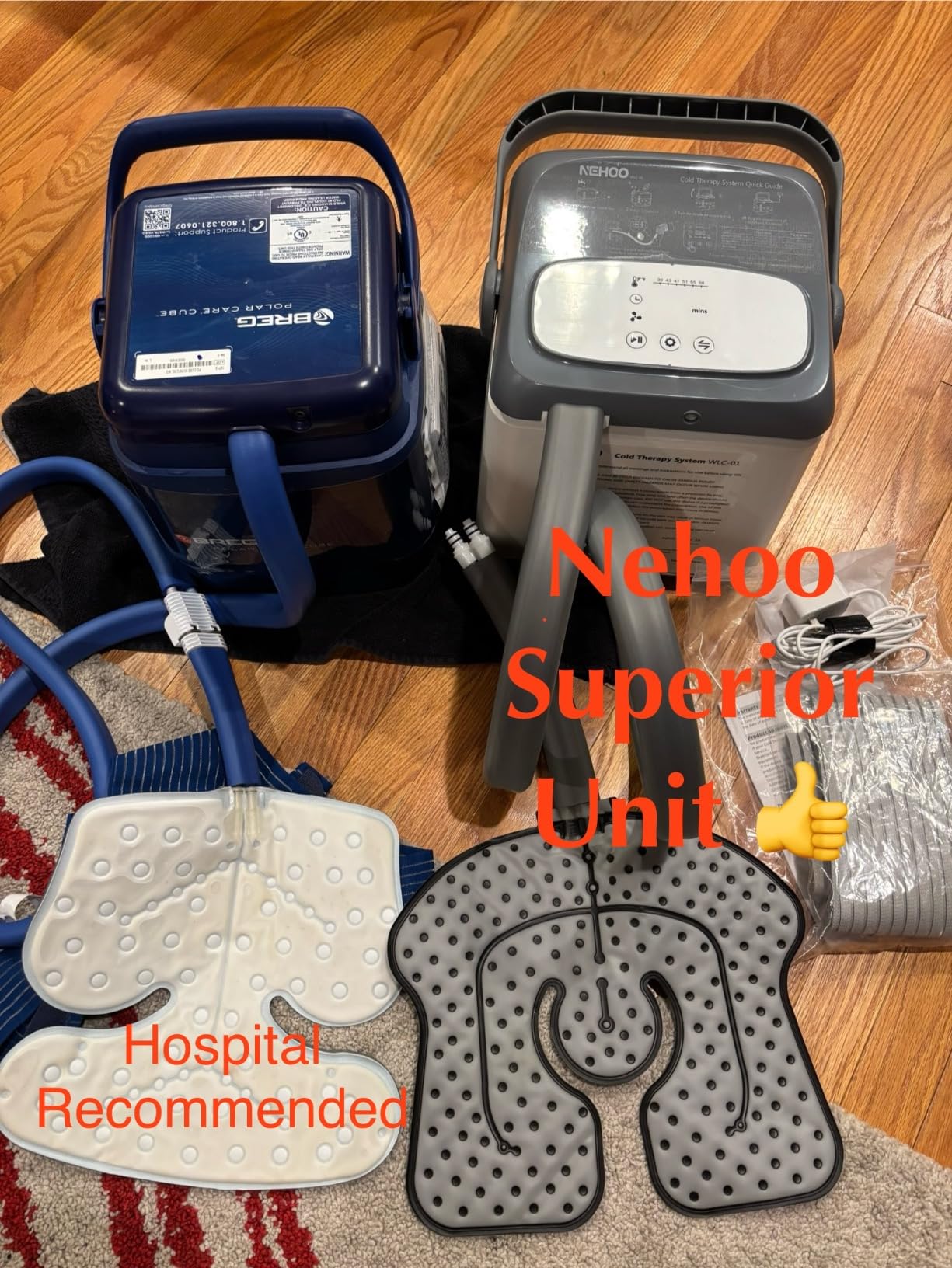 Cold Therapy Machine with Extra Large Knee/Hip Pad, Pain Relief for Post-Surgery Recovery, Programmable Ice Therapy Machine, Continuous Cryotherapy Cold Pack customer photo 1
