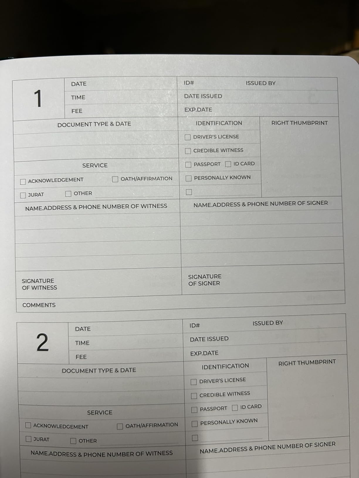 Notary Journal Log Book - Professional Notary Supplies for Notarial Acts | 236 Entries, 120gsm Numbered Pages with Tamper-Resistant Stitching - Durable Notary Supplies 9.5