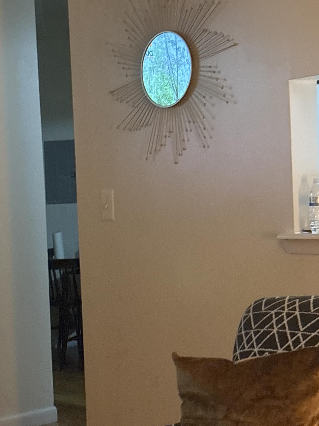 Large Gold Sunburst Mirror - 31