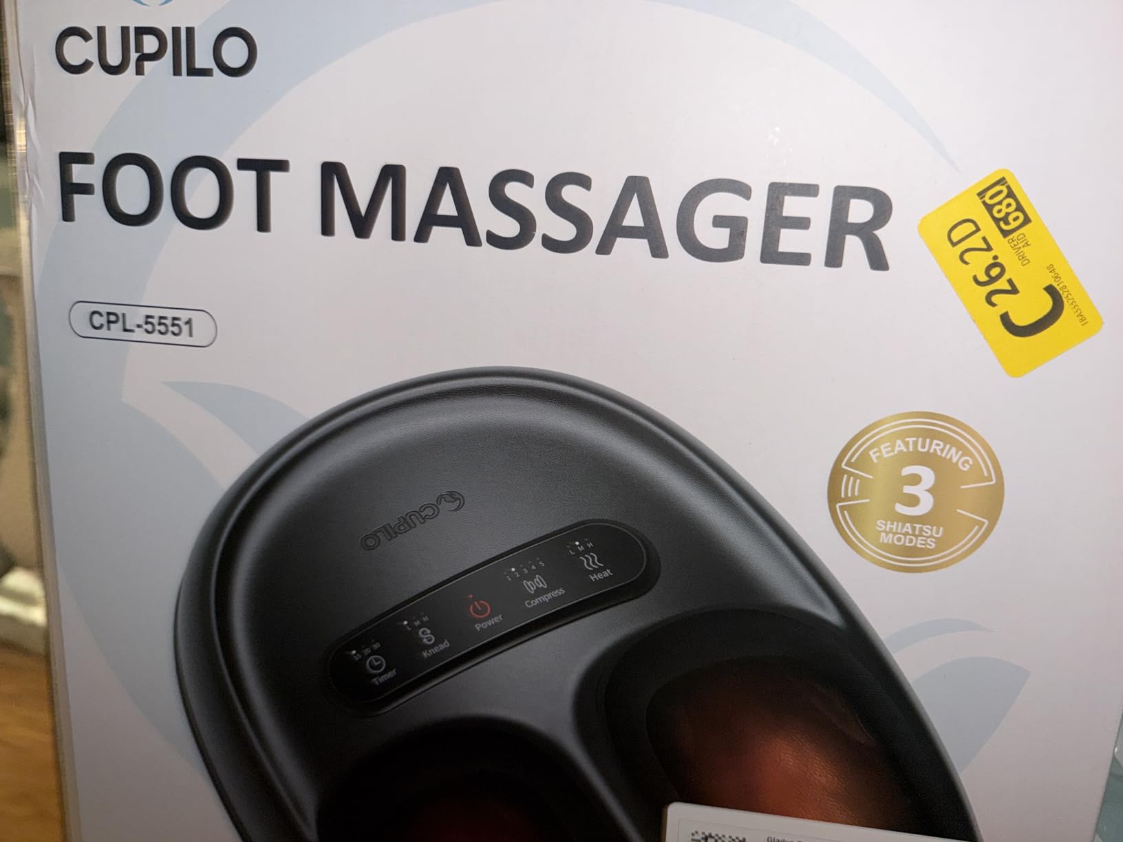 Foot Massager with Heat for Neuropathy-[Upgraded], FSA Eligible HSA | Shiatsu Massager for Plantar Fasciitis Relief, Birthday Gifts for Women, Home & Office Relaxation (with Remote) customer photo 1