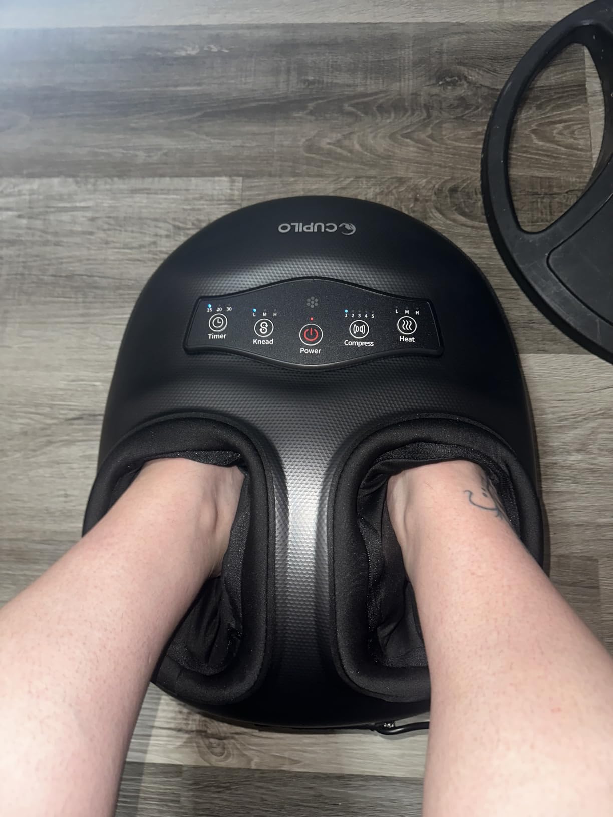 Foot Massager with Heat for Neuropathy-[Upgraded], FSA Eligible HSA | Shiatsu Massager for Plantar Fasciitis Relief, Birthday Gifts for Women, Home & Office Relaxation (with Remote) customer photo 2