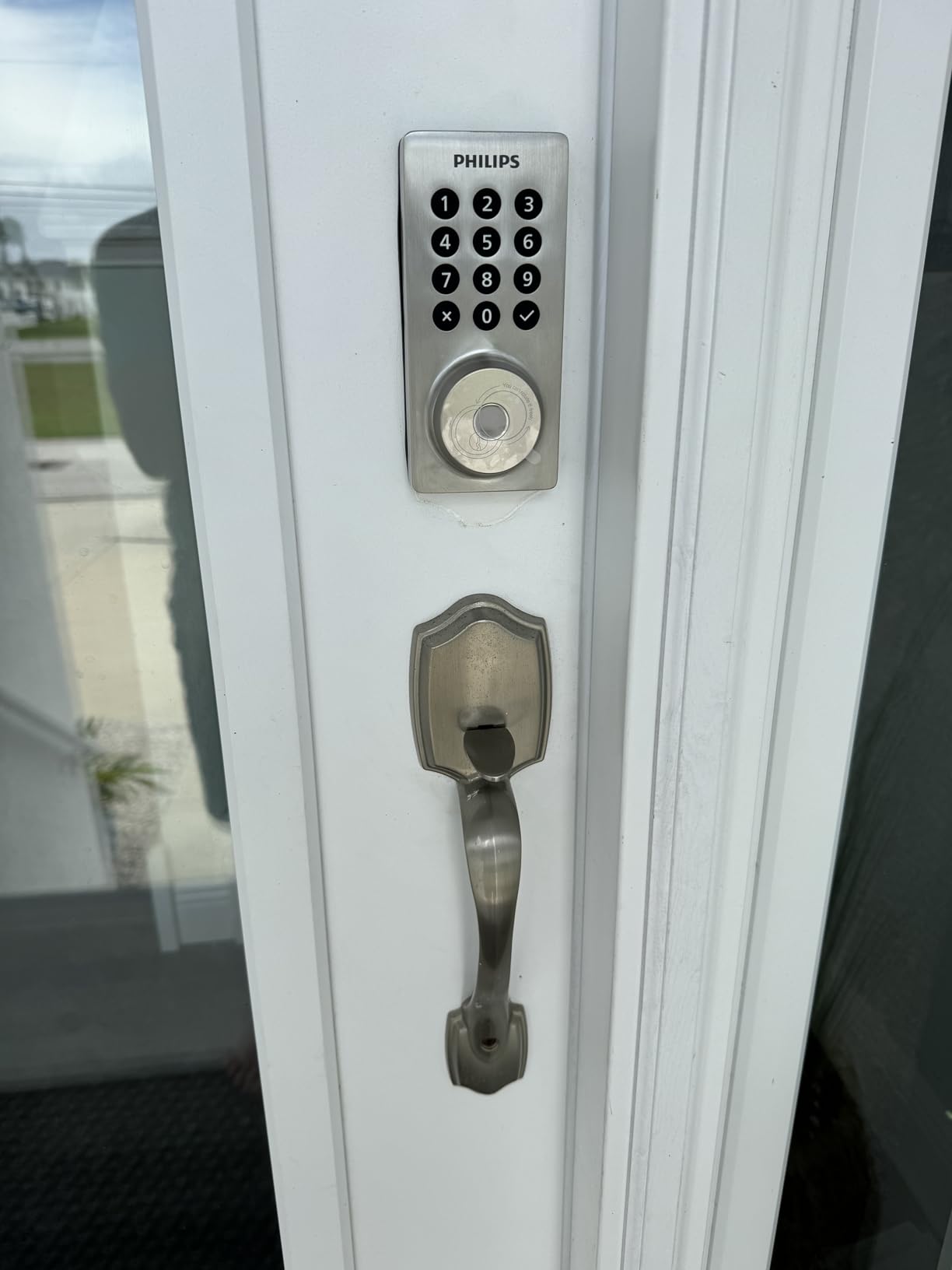 Philips Wi-Fi Smart Deadbolt Lock, Keyless Entry Door Locks for Front Door | Code / Fingerprint / APP Unlock, Remote Access, Alexa Google Voice Unlock, Auto Lock, Built in WiF, Backlit Touchscreen customer photo 1