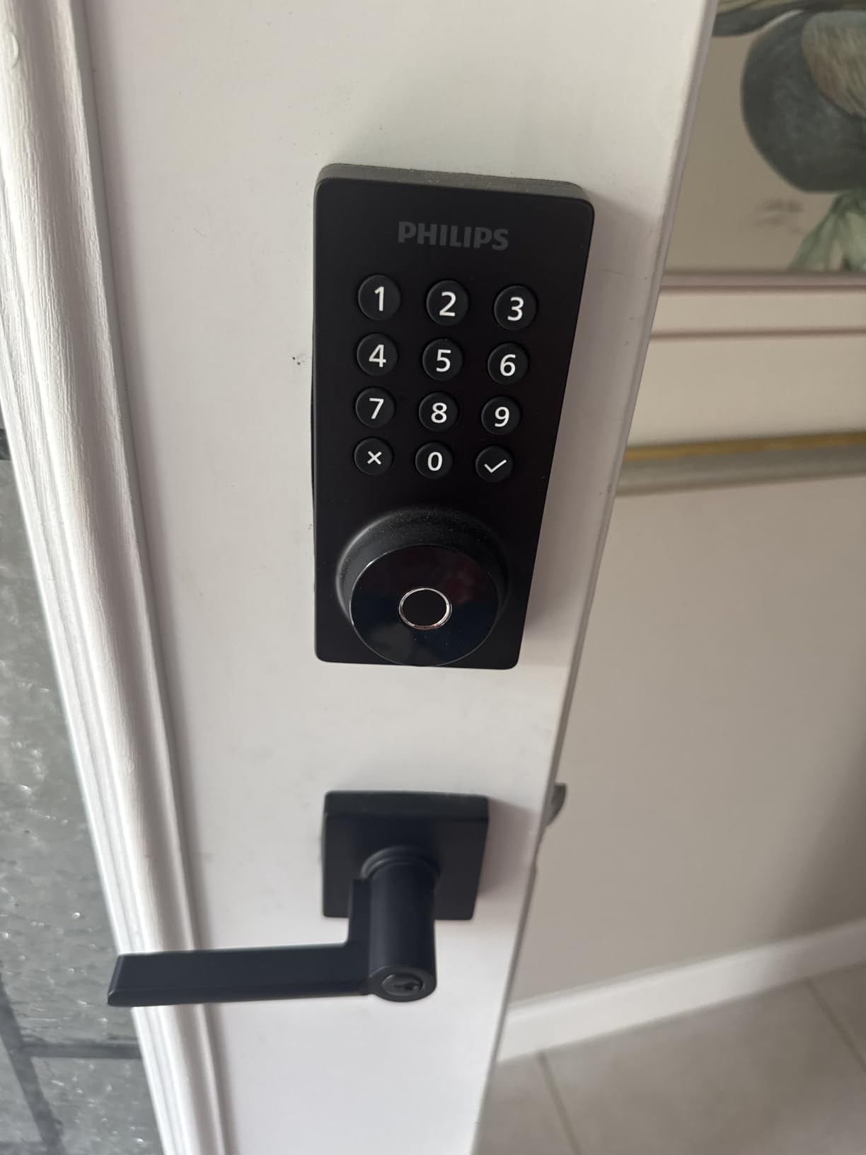 Philips Wi-Fi Smart Deadbolt Lock, Keyless Entry Door Locks for Front Door | Code / Fingerprint / APP Unlock, Remote Access, Alexa Google Voice Unlock, Auto Lock, Built in WiF, Backlit Touchscreen customer photo 2