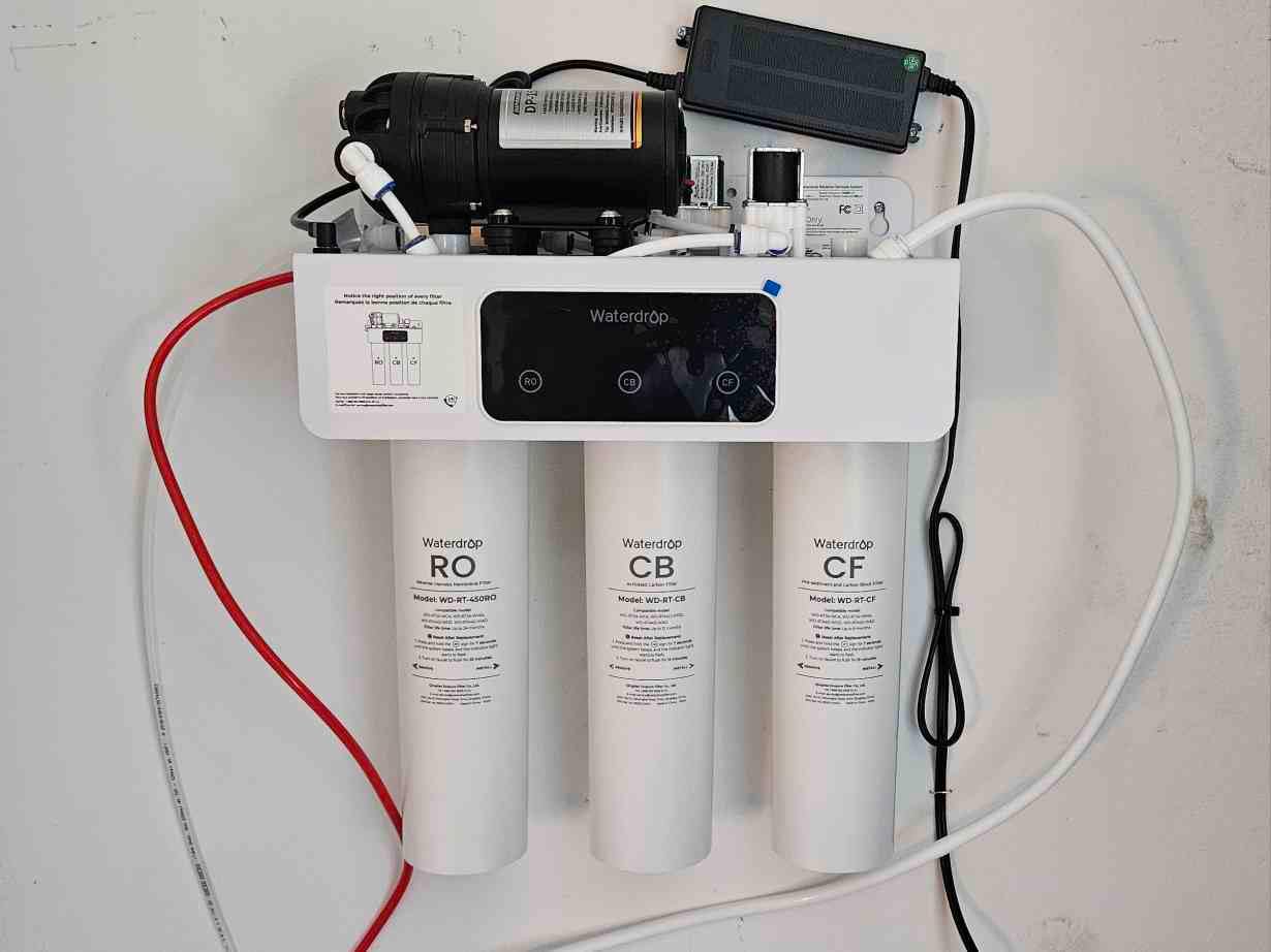 Waterdrop T3-M Remineralization Reverse Osmosis Water Filter, 450 GPD | NSF/ANSI 372 Certified, 9-Stage Tankless RO System, Tankless RO Water Filtration System, 2:1 Pure to Drain, Plug-in Required customer photo 2