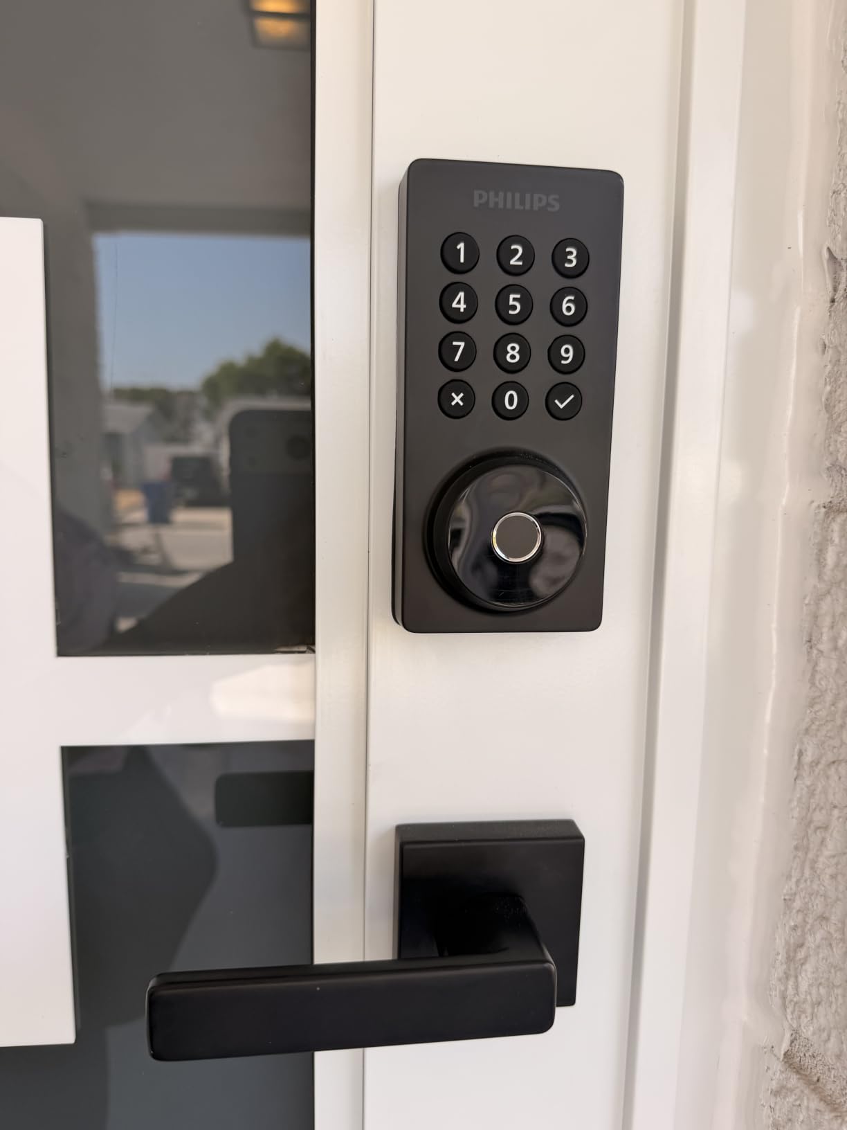 Philips WiFi Keypad Door Lock with Handle, Built-in WiFi, APP Remote Control, Voice & Fingerprint Unlock, Smart Locks for Front Door with Auto Lock, Digital Front Door Lock Set, Keyless Entry Deadbolt customer photo 2