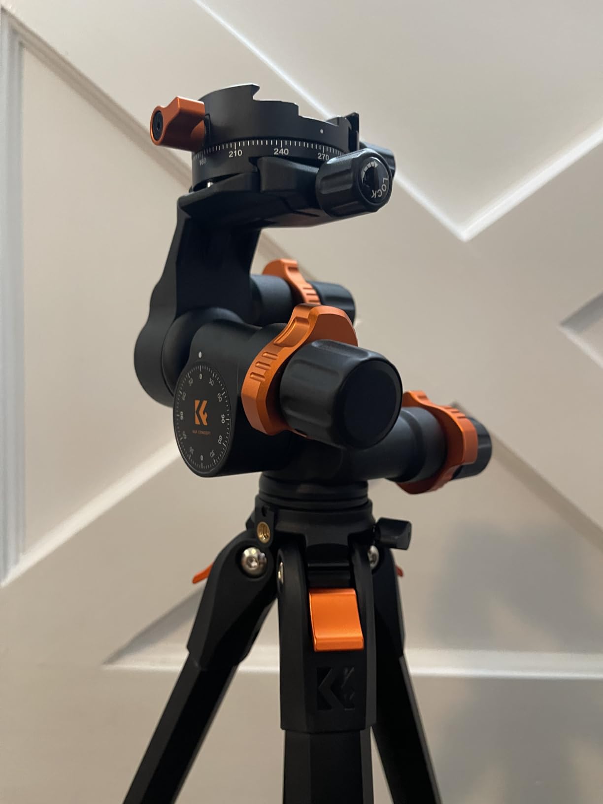 K&F Concept 3-Way Geared Tripod Head | Millimeter Micro-Adjustment, Aluminum Alloy, Maximum Load Capacity of 6kg for Star Shooting. GD-3W PRO customer photo 1