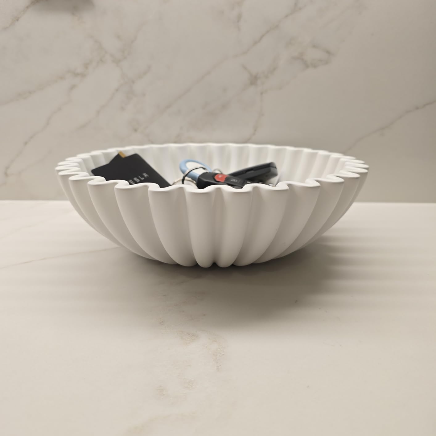 OAKOA Large Decorative Bowl for Home Decor - Key Bowl for Entryway Table customer photo 2
