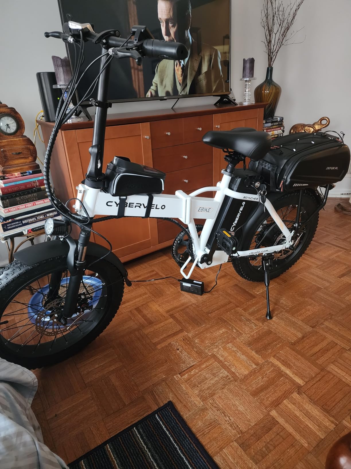 Folding Electric Bike for Adults, E-Bike, Compact Utility Electric Bicycle | 1000W, 48V 20Ah Removable Battery, Up to 80 Miles, 20×3.0