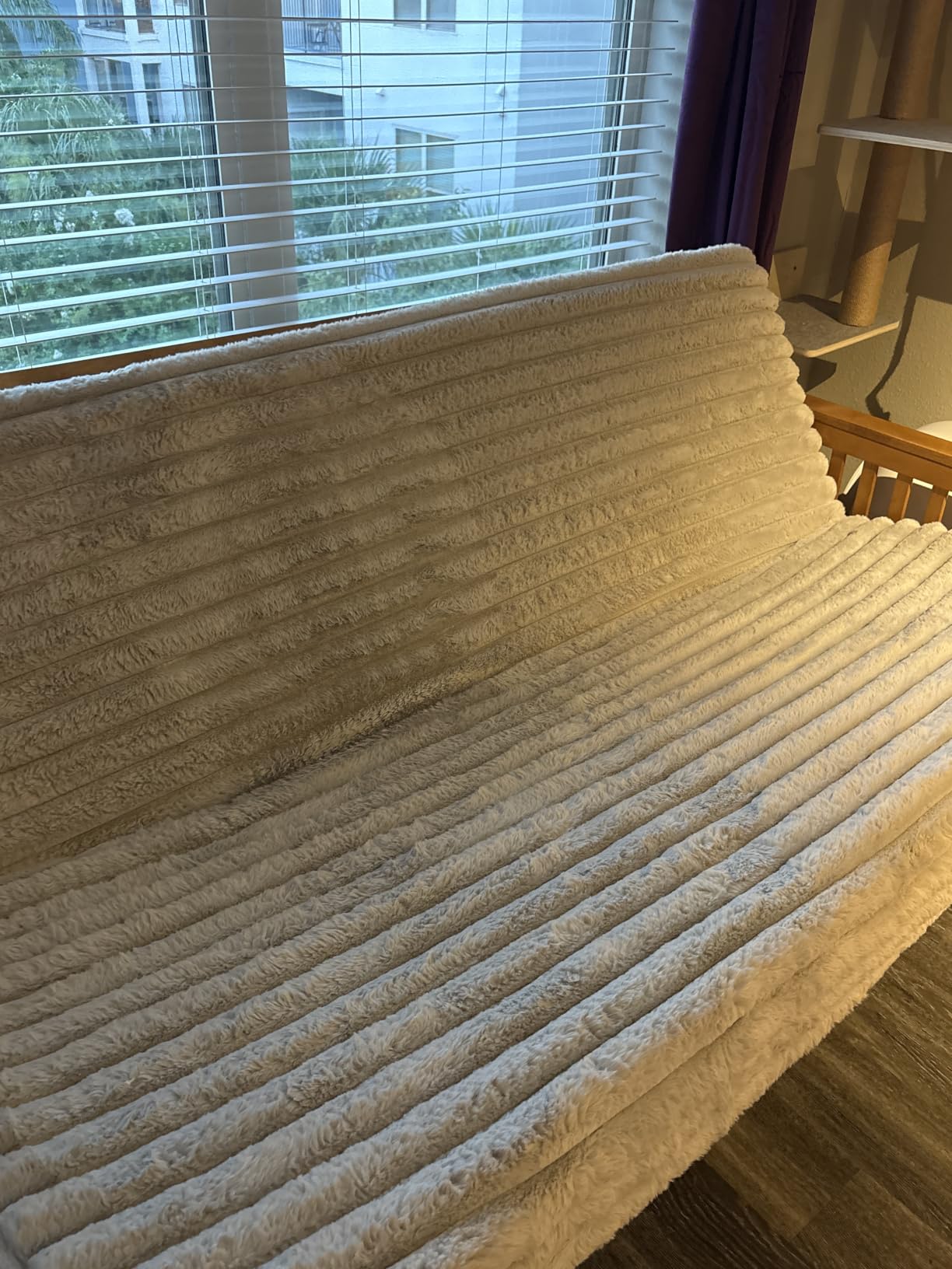 Matini Home Memory Foam Futon Mattress, Foldout Couch Futon Mattress - 54x80 Full XL (Sesame) - Comfortable and Heavy Duty Sofa Bed, Thick Corded Cushion for All (Frame NOT Included) customer photo 1