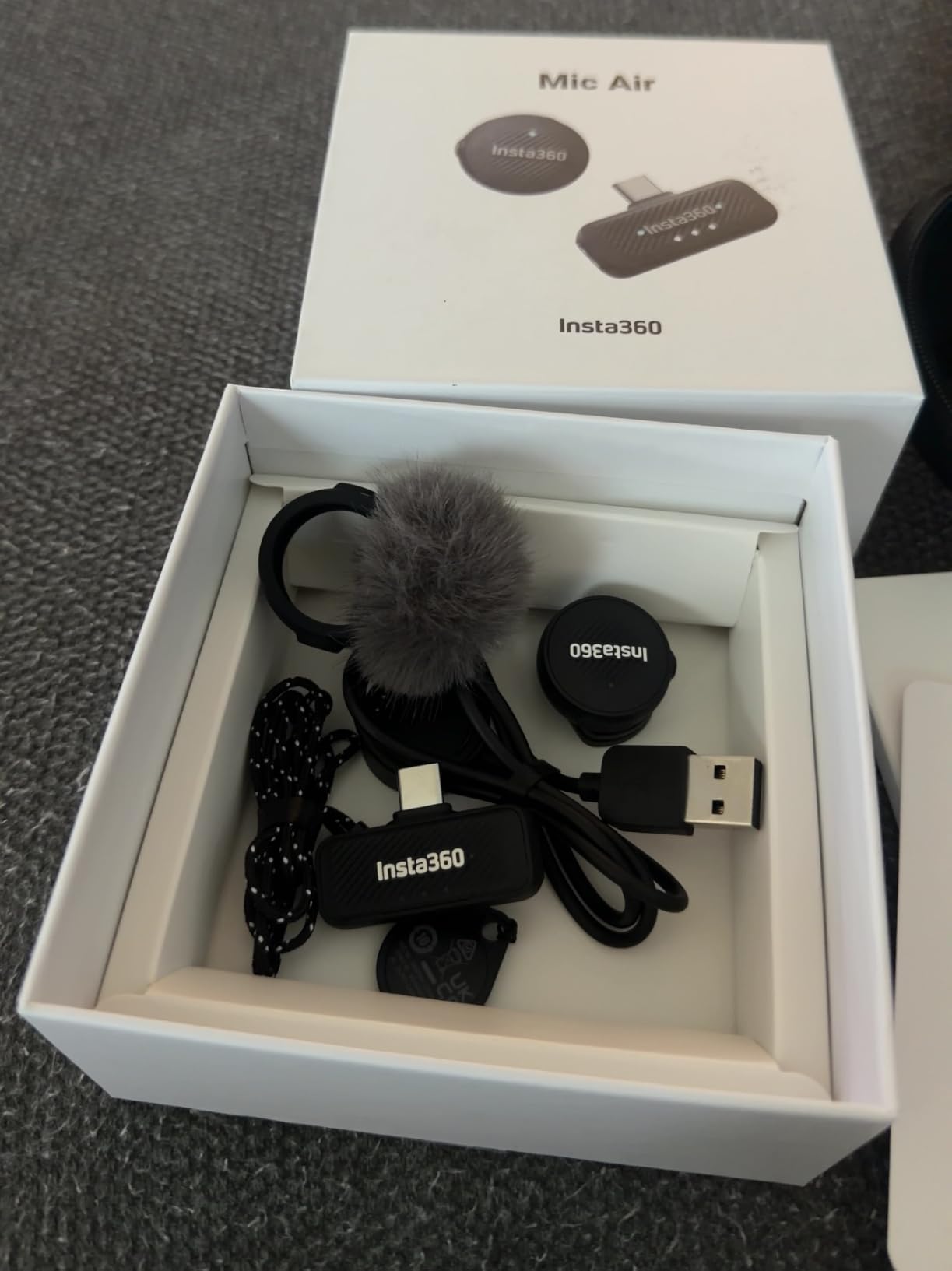 Insta360 Mic Air (1 TX + 1 RX), Noise Cancelling, 300m Range, Wireless Microphone for USB-C iPhone/Android/PC/Mac, Vlog, Streaming customer photo 2