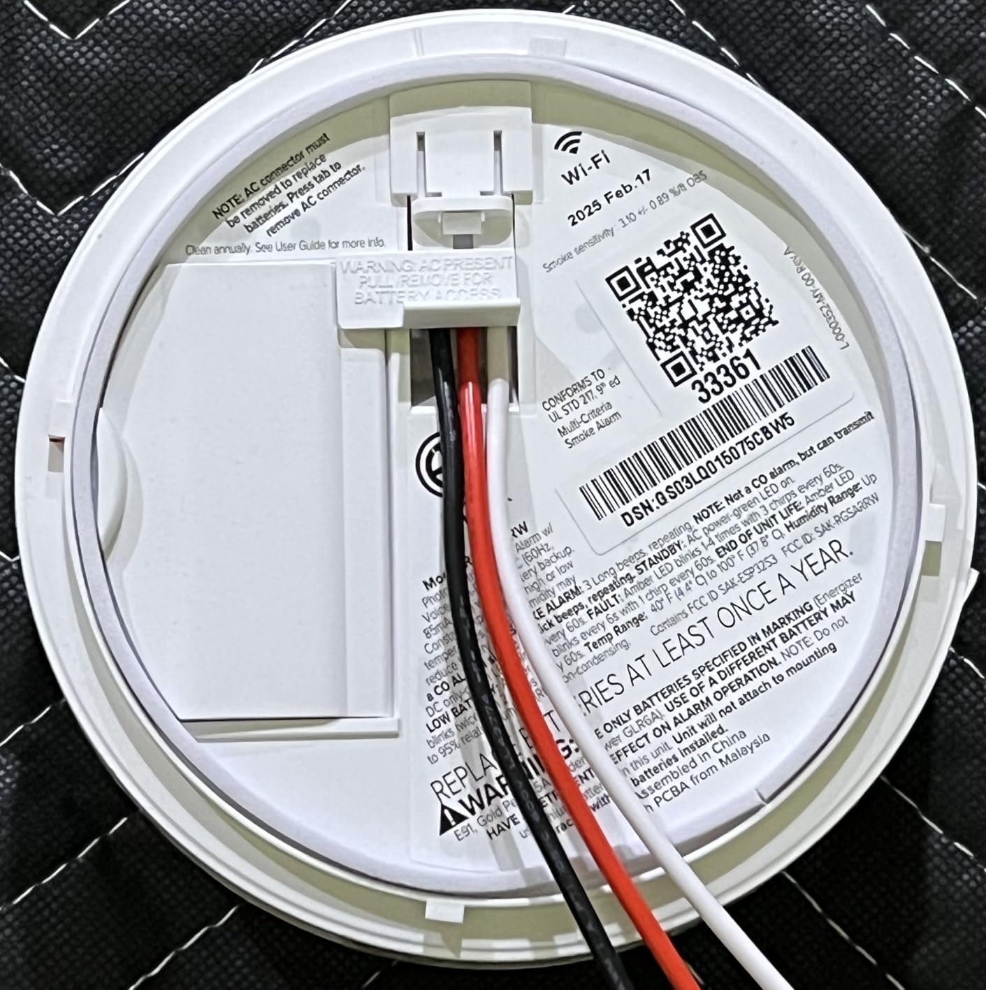 Kidde Smart Smoke Detector with Ring, Hardwire & AA Battery, RGSAR-RW customer photo 1