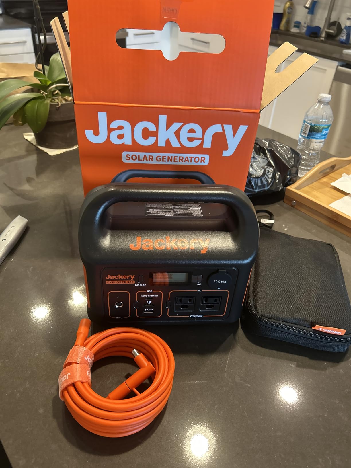 Jackery Portable Power Station Explorer 300 with 16.4 Ft Extension Cable, 292Wh Backup LiFePO4 Battery, Solar Generator for Outdoors Camping customer photo 1