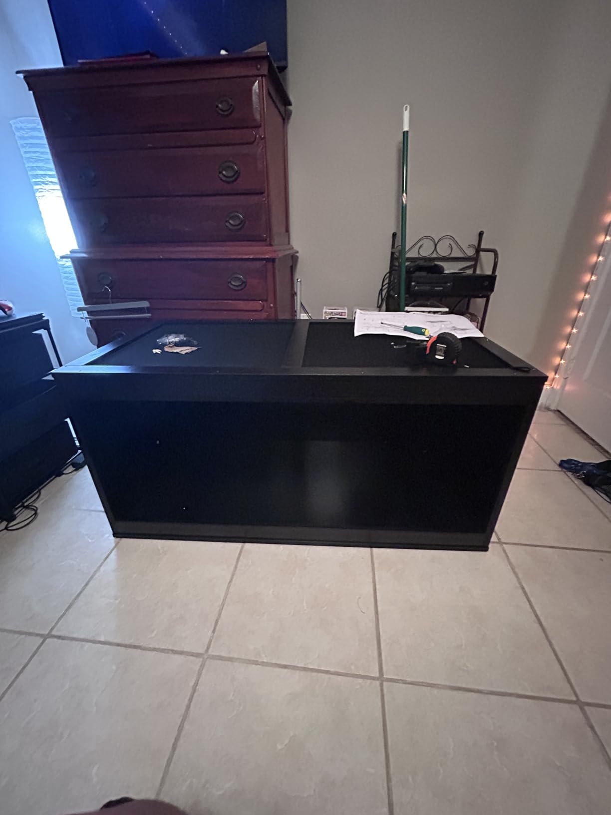 unipaws 110 Gallon Reptile Tank for Lizards, Bearded Dragon Enclosure Cage | Stackable, Glass sliding Doors, Cable Port, Large Lockable Black Terrarium customer photo 2