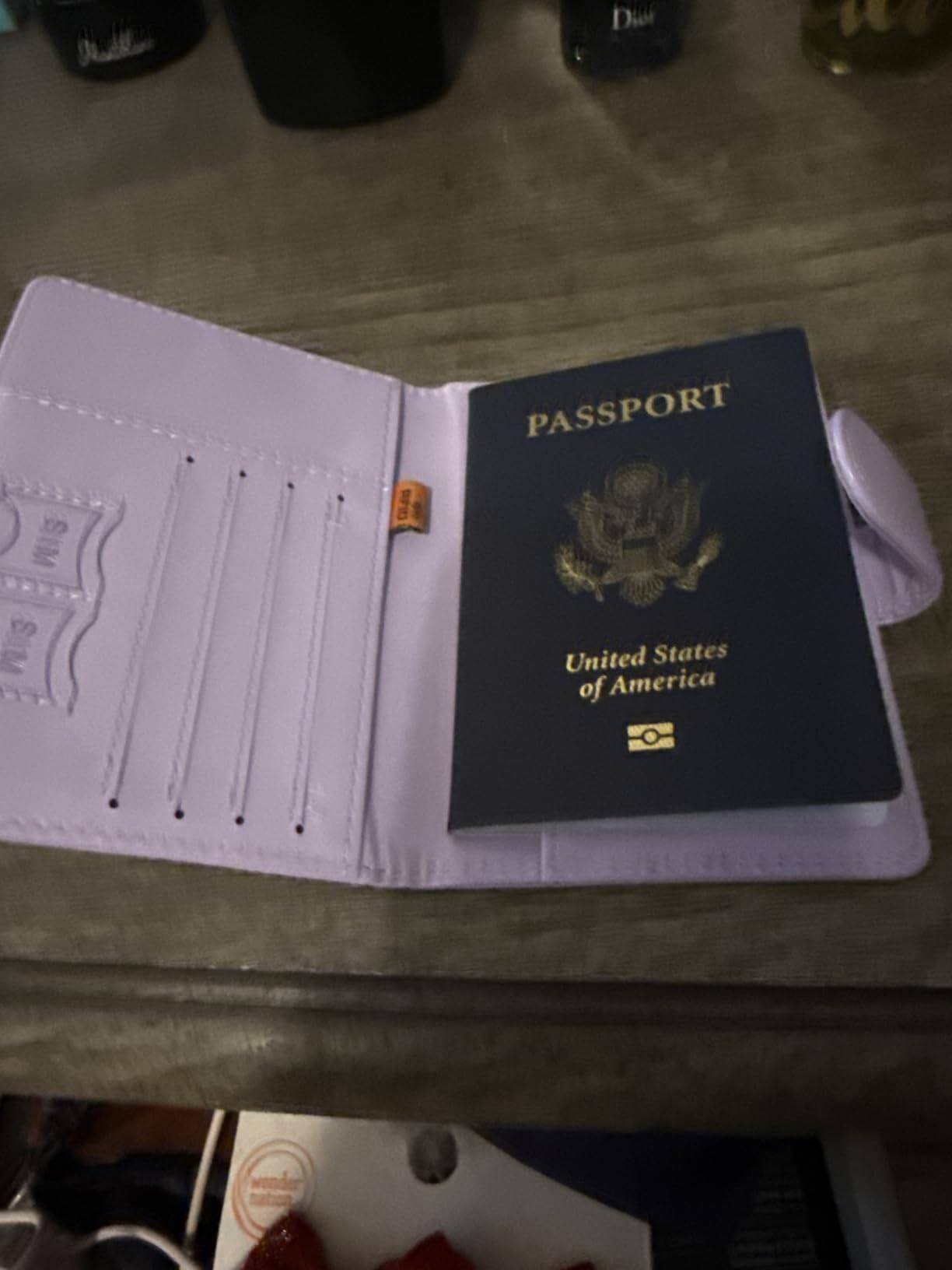 Herain Passport Holder for Travel Essentials, 2 Pcs Passport Cover Wallet Case Travel Gifts Women Men Family, RFID Passports Book Card Holders Travels Cruise Accessories Must Haves customer photo 1