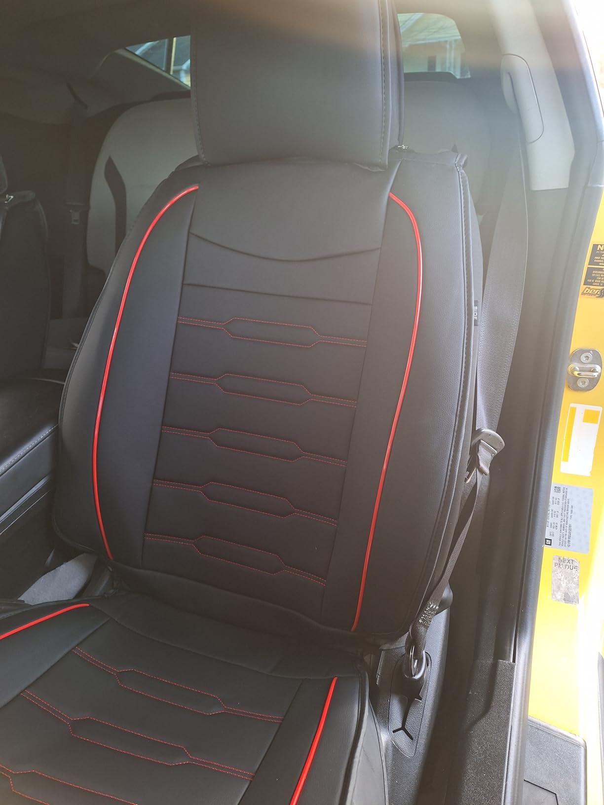 Car Seat Covers Fit for Buick Enclave 2018-2024 7 Seats | Custom Full Set, Waterproof Faux Leather, Scratch Resistant, Full Wrap, Easy to Install & Wipe Clean, Black Seat Interior Protector customer photo 2