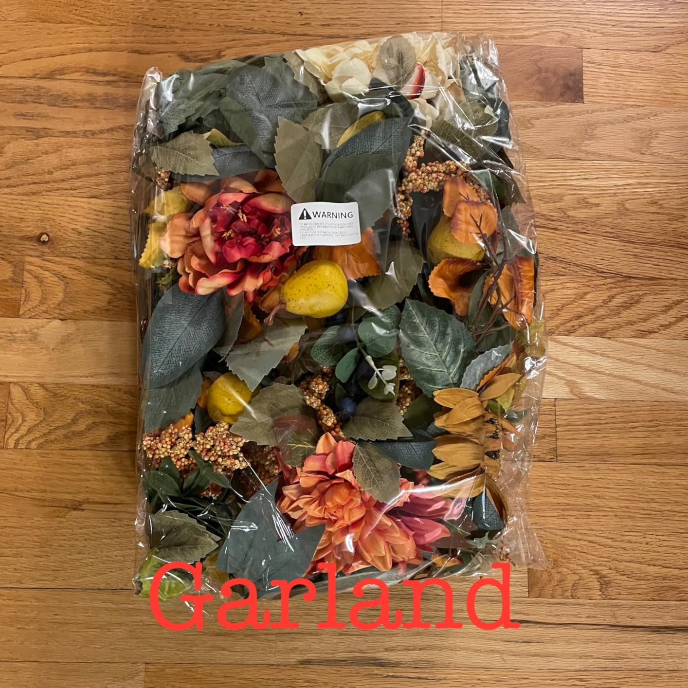 Pinkpuii 24 Inch Harvest Fall Wreaths for Front Door Outside, Porch, Entryway | Artificial Silk Autumn Wreath with Peony Dahlia Pumpkin Sunflower Pear - Indoor Outdoor Thanksgiving Halloween Door Decorations customer photo 1