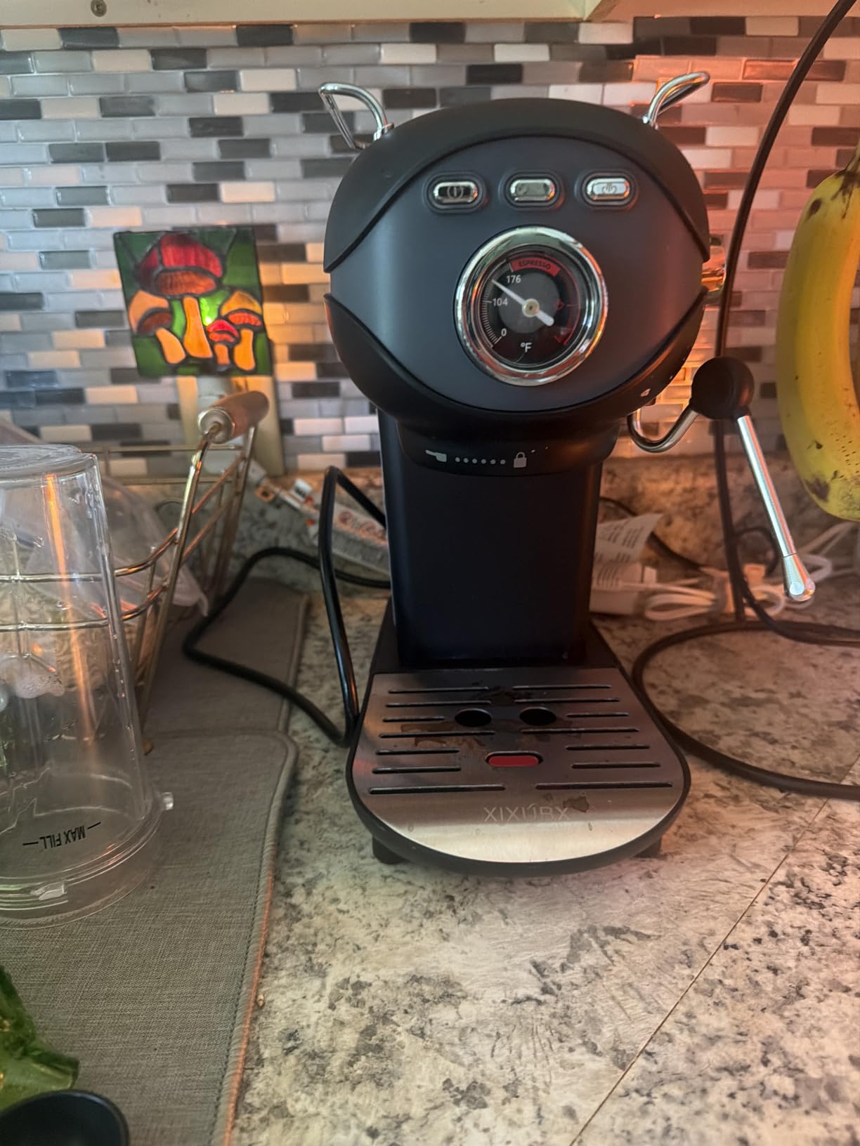 XIXUBX Espresso Machine, Compact Espresso Maker with Milk Frother | 20-Bar Pump, PID Control, Low Vibration Coffee Maker, for Small Kitchen, Home, Brews Latte, Cappuccino customer photo 2