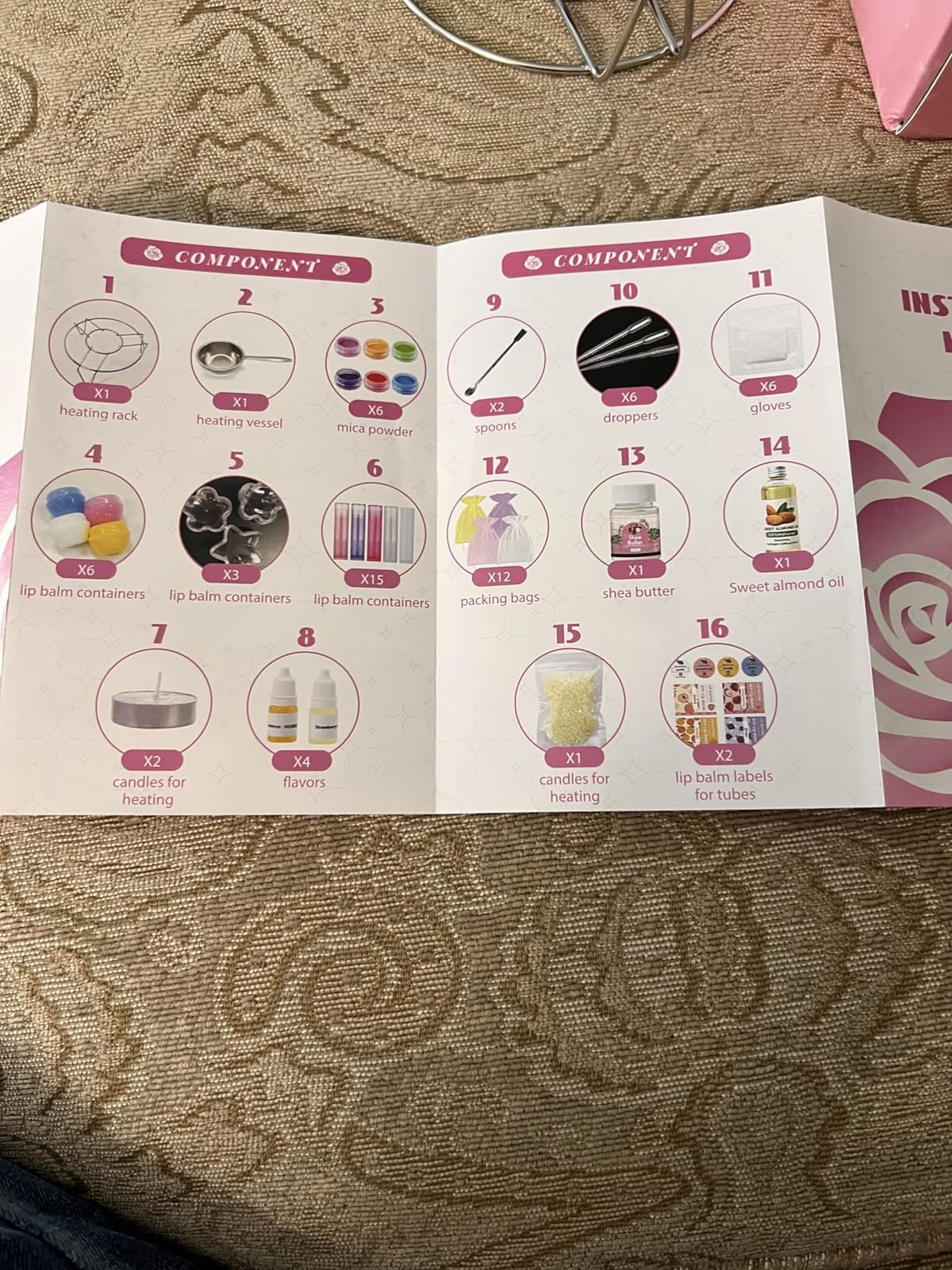 73Pcs Lip Balm Making Kit for Girls and Women | Make Your Own Lip Balm Set with Natural Beeswax, Shea Butter, Sweet Almond Oil, DIY Lip Care Set for Birthday Christmas Gift customer photo 1