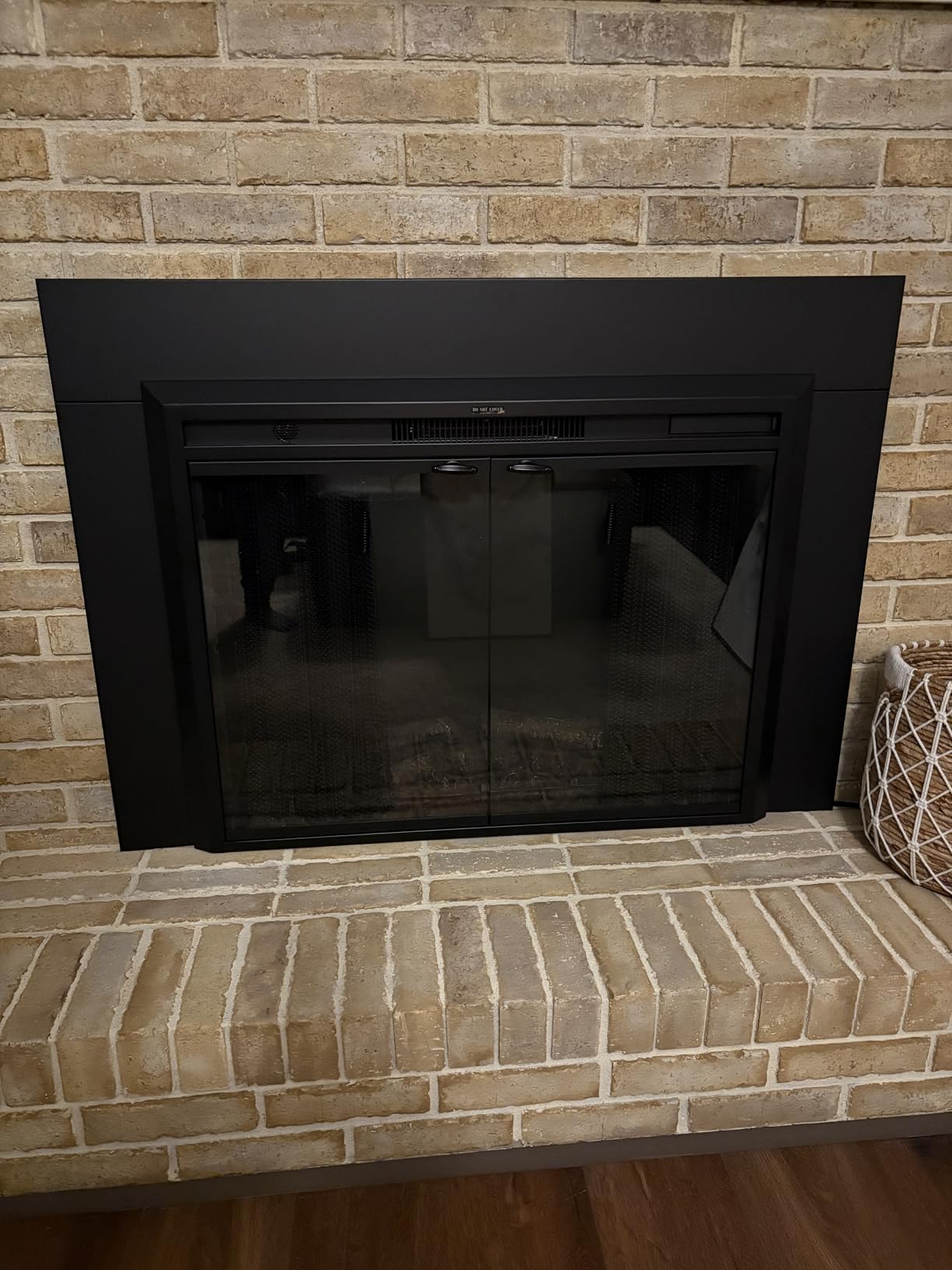 Valuxhome Electric Fireplace, 50 Inches Electric Fireplace Insert, Fireplace Heater with Overheating Protection, Fire Crackling Sound, Remote Control, 750/1500W, Black customer photo 1