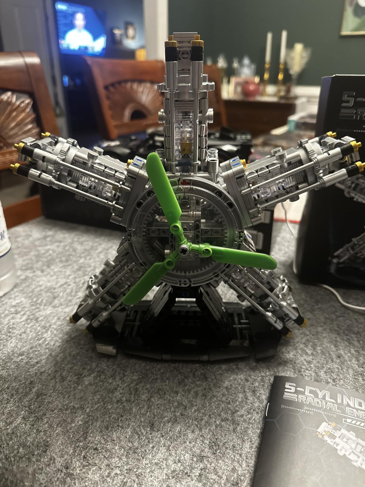 V8 Engine Model Kit that Runs, Build Your Own Mini Visible Car Motor, STEM Toy for Adults & Teens (703 PCS) customer photo 1