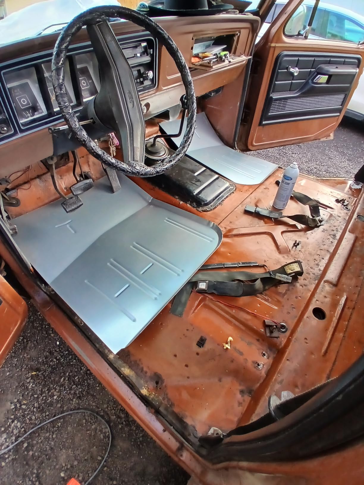 ECOTRIC Floor Pan Compatible with 67-79 F100 F150 F250 F350 78-79 Bronco | Front Pair; Steel Galvanized Silvery Driver Passenger Left Right Side 2 PCS customer photo 1